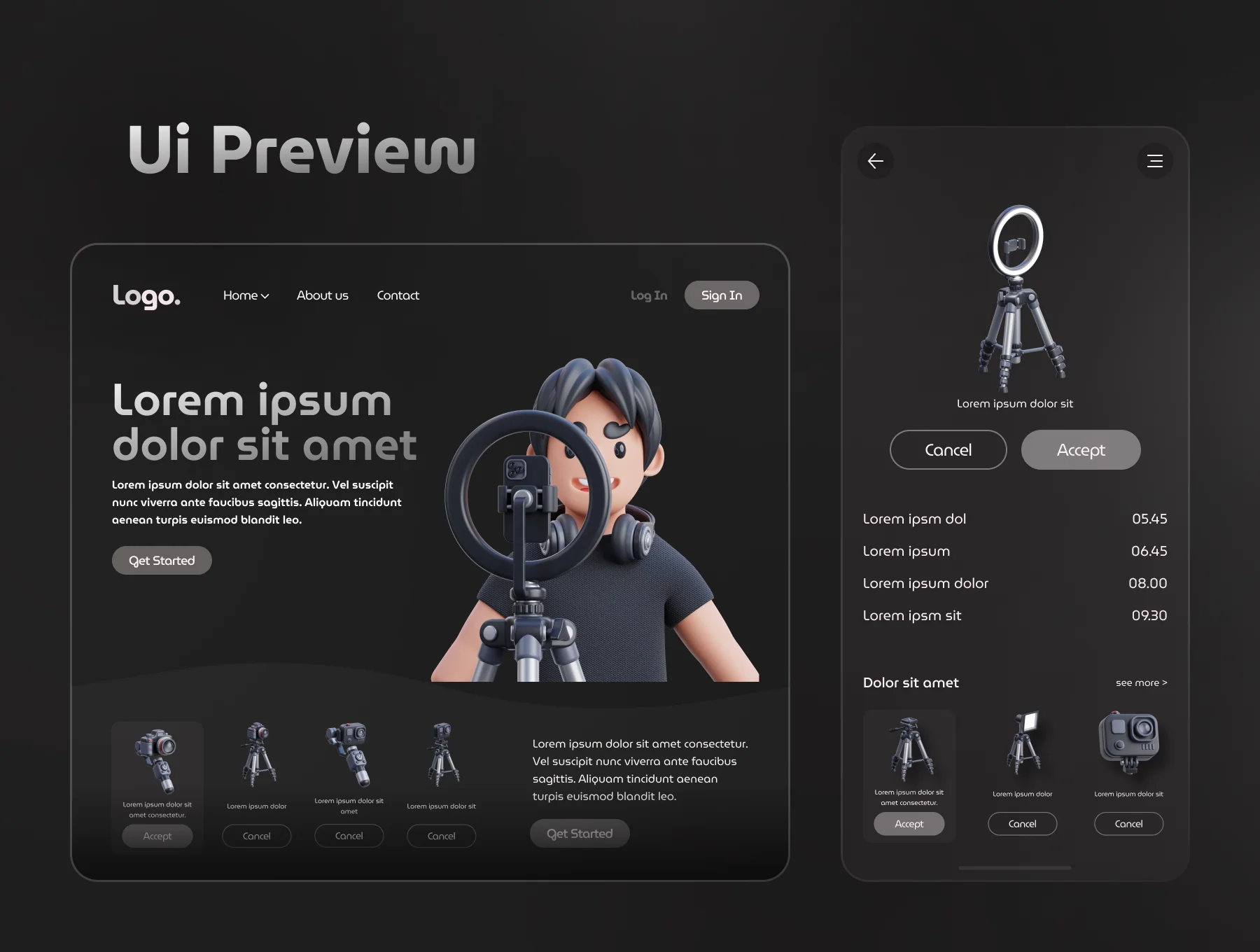 Content Creator 3D Icon Set 5