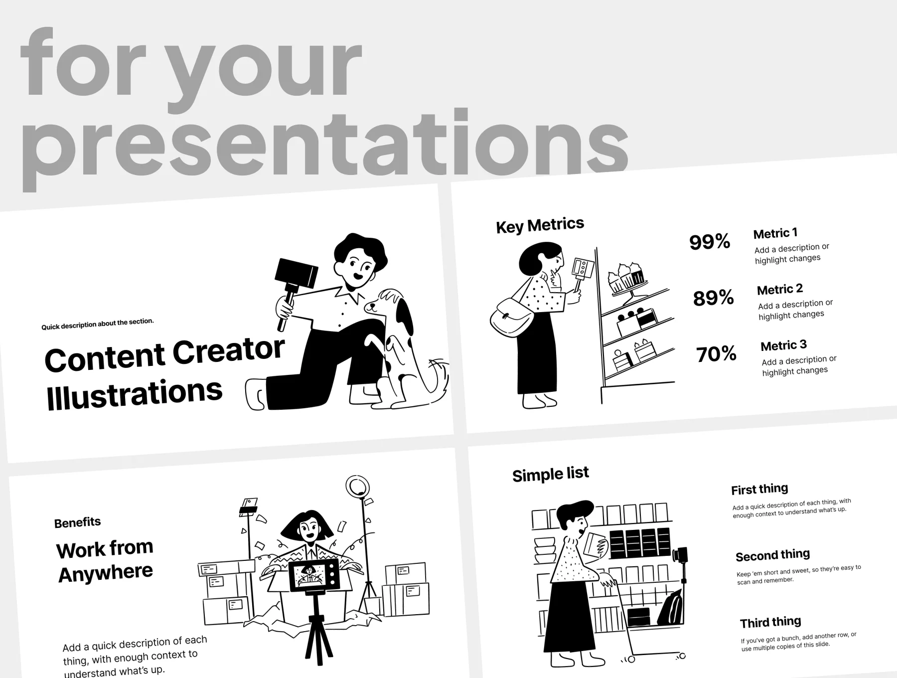 Content Creator Illustrations Notion Style 5
