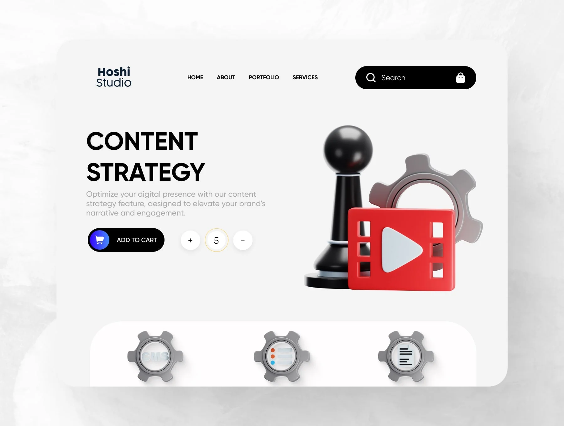 Content Management System 3D Icon Set 4