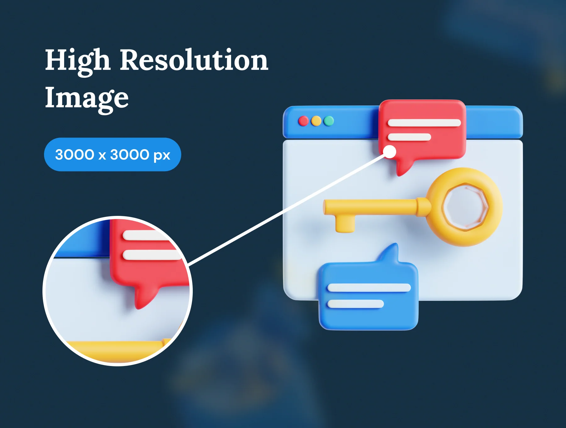 Content Marketing 3D Icon Set 3