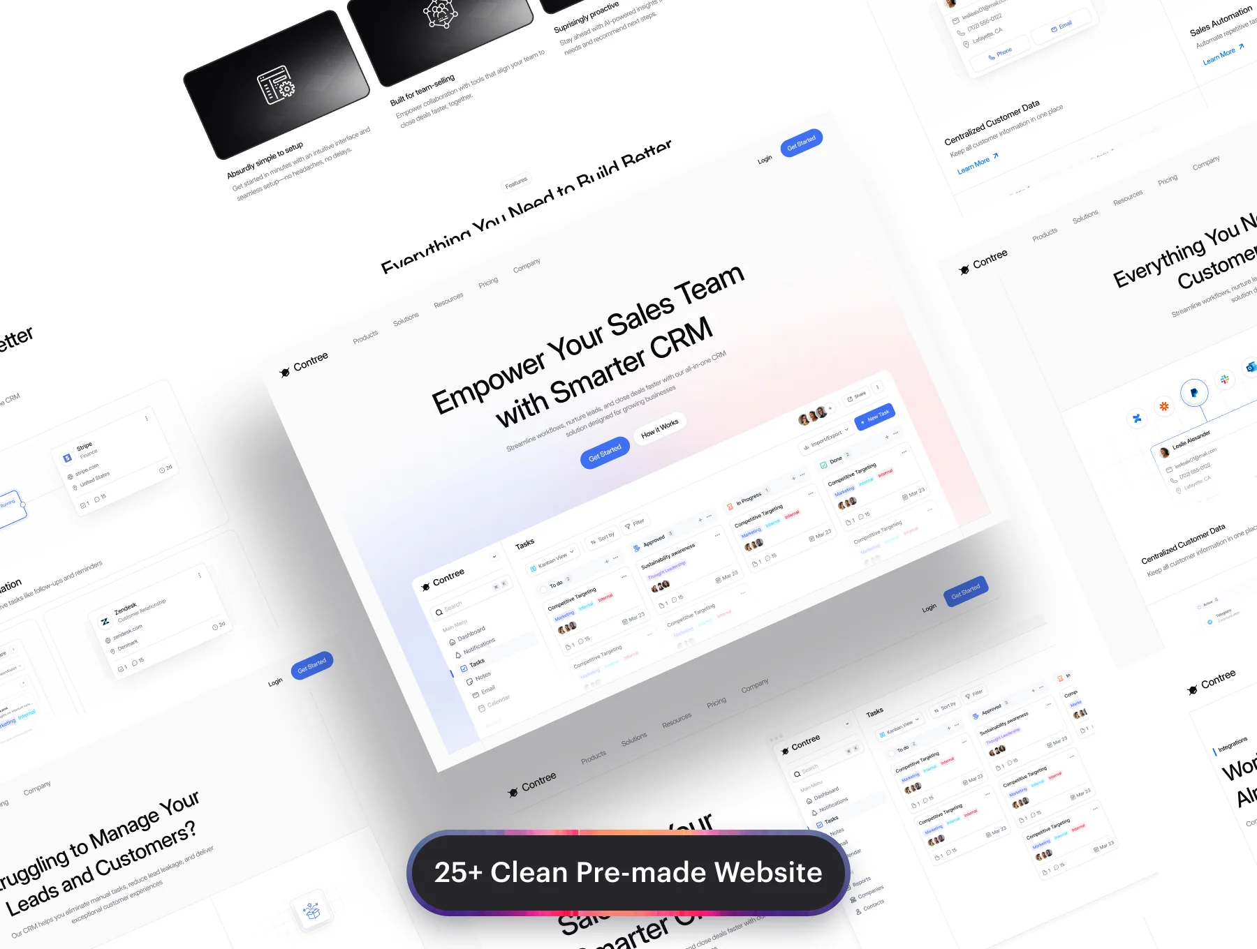 Contree - CRM Website Template UI Kit 4