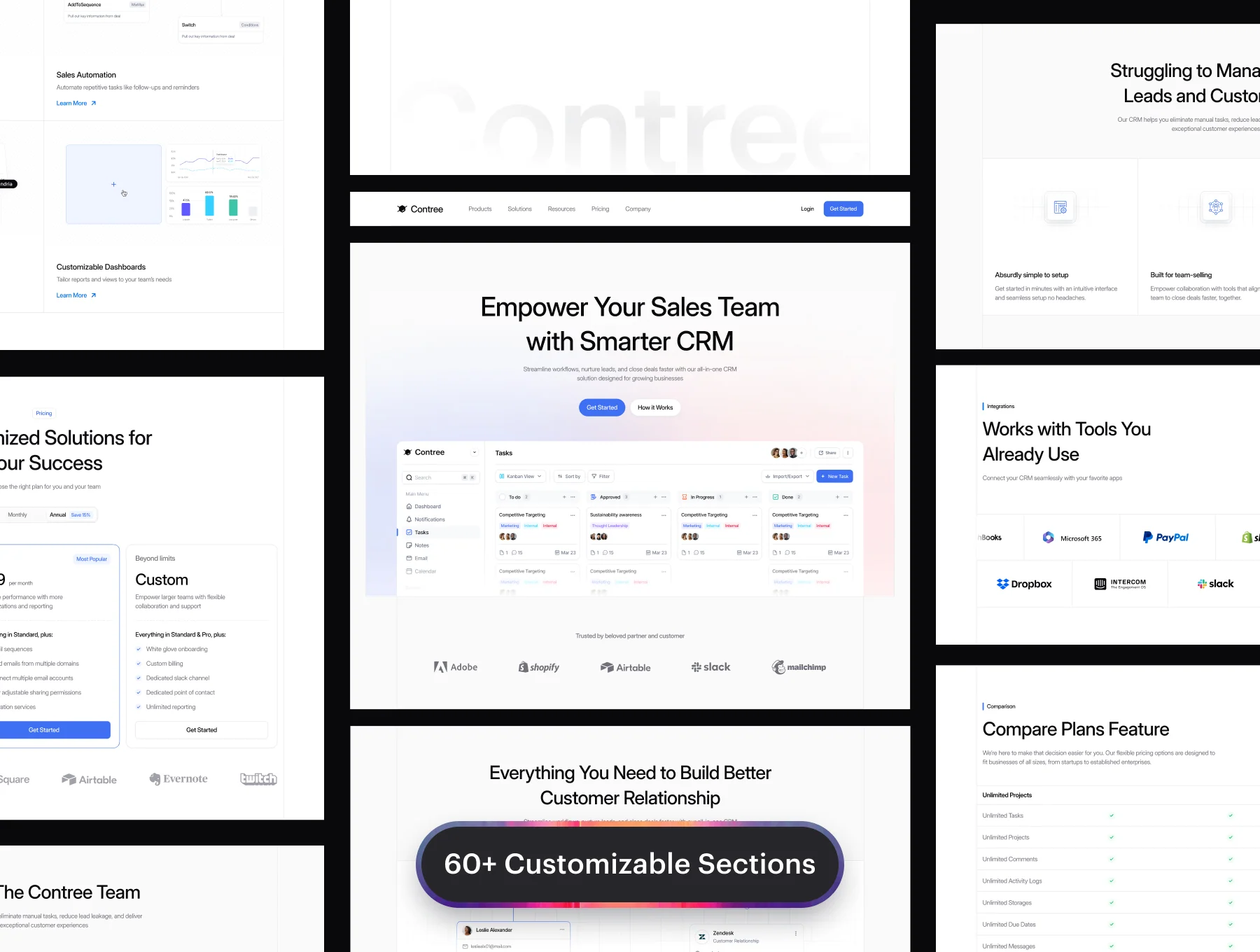 Contree - CRM Website Template UI Kit 6