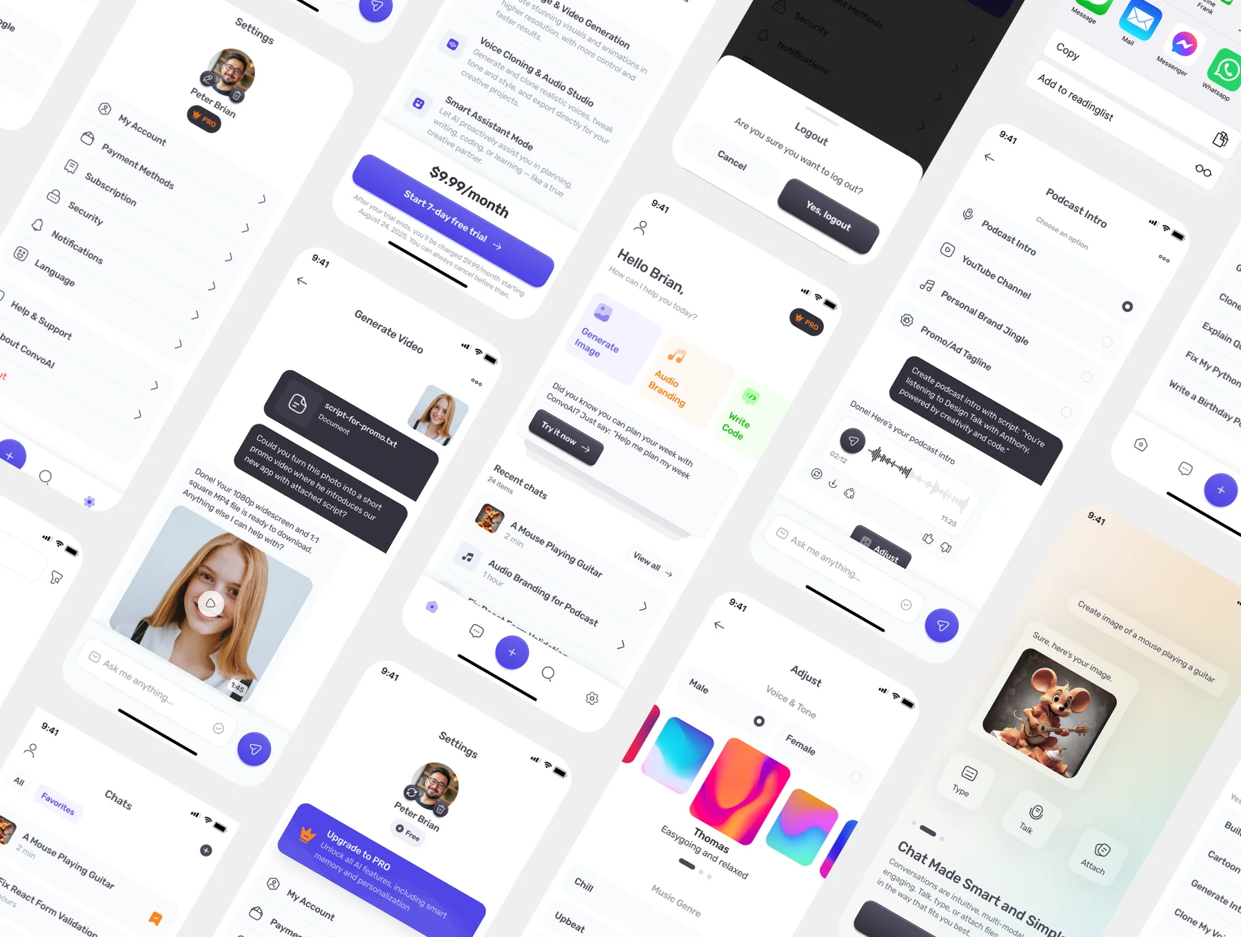 ConvoAI - AI Chatbot Mobile UI Kit 3