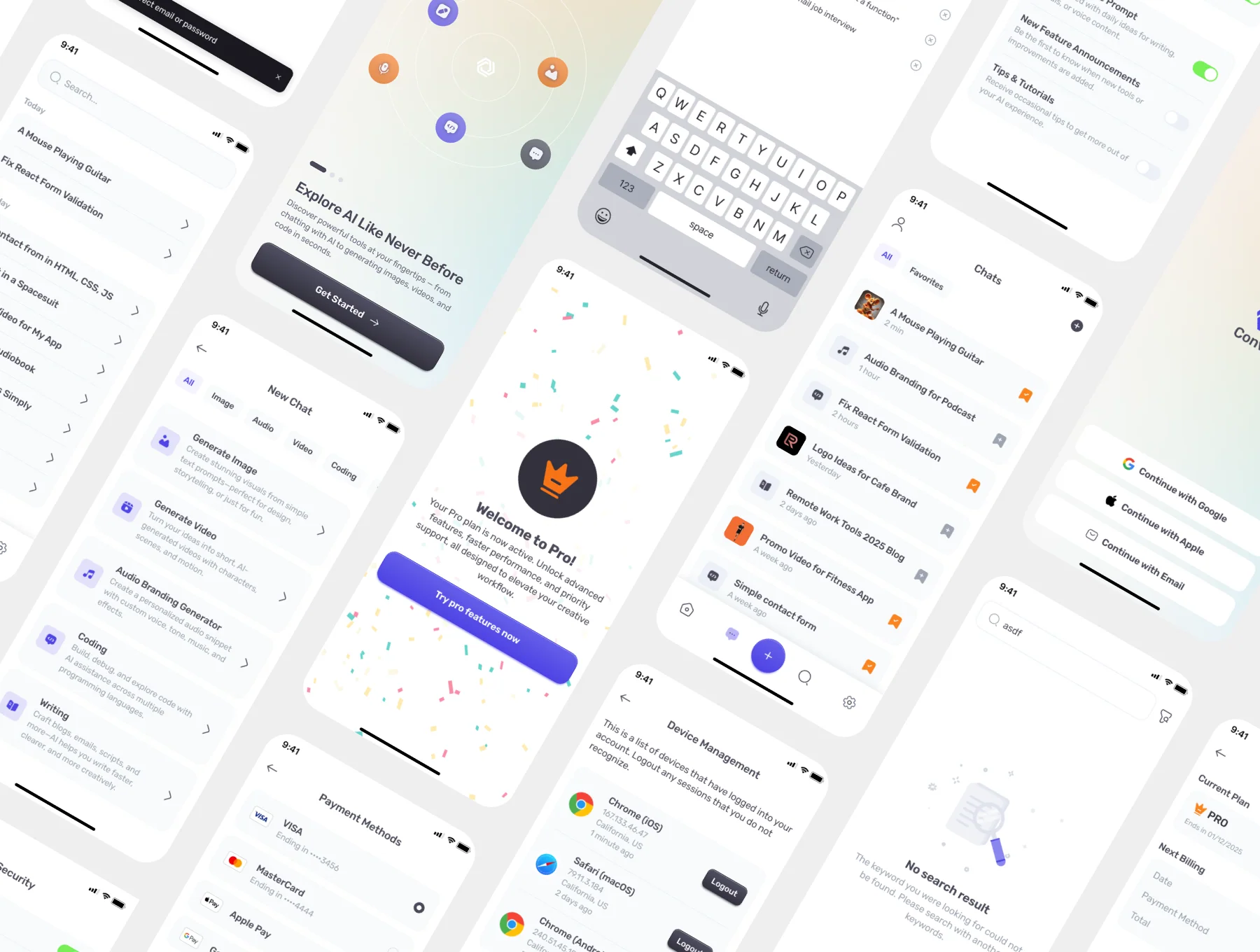ConvoAI - AI Chatbot Mobile UI Kit 4