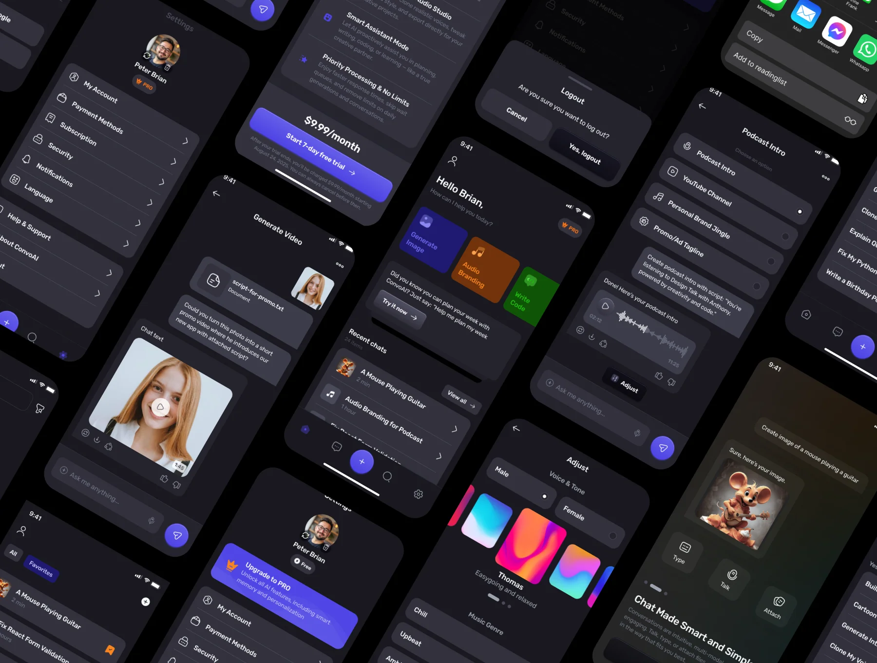 ConvoAI - AI Chatbot Mobile UI Kit 5