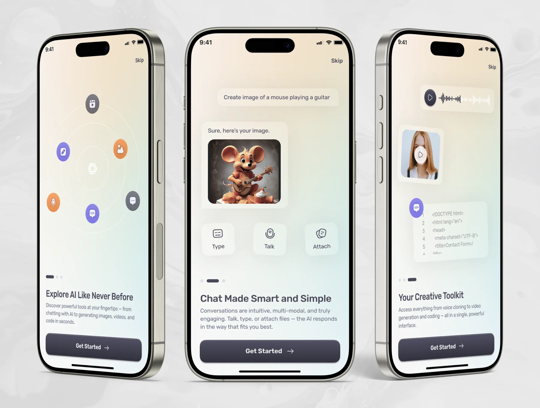 ConvoAI - AI Chatbot Mobile UI Kit 7