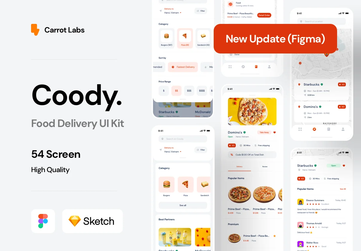 Coody Food iOS UI Kit