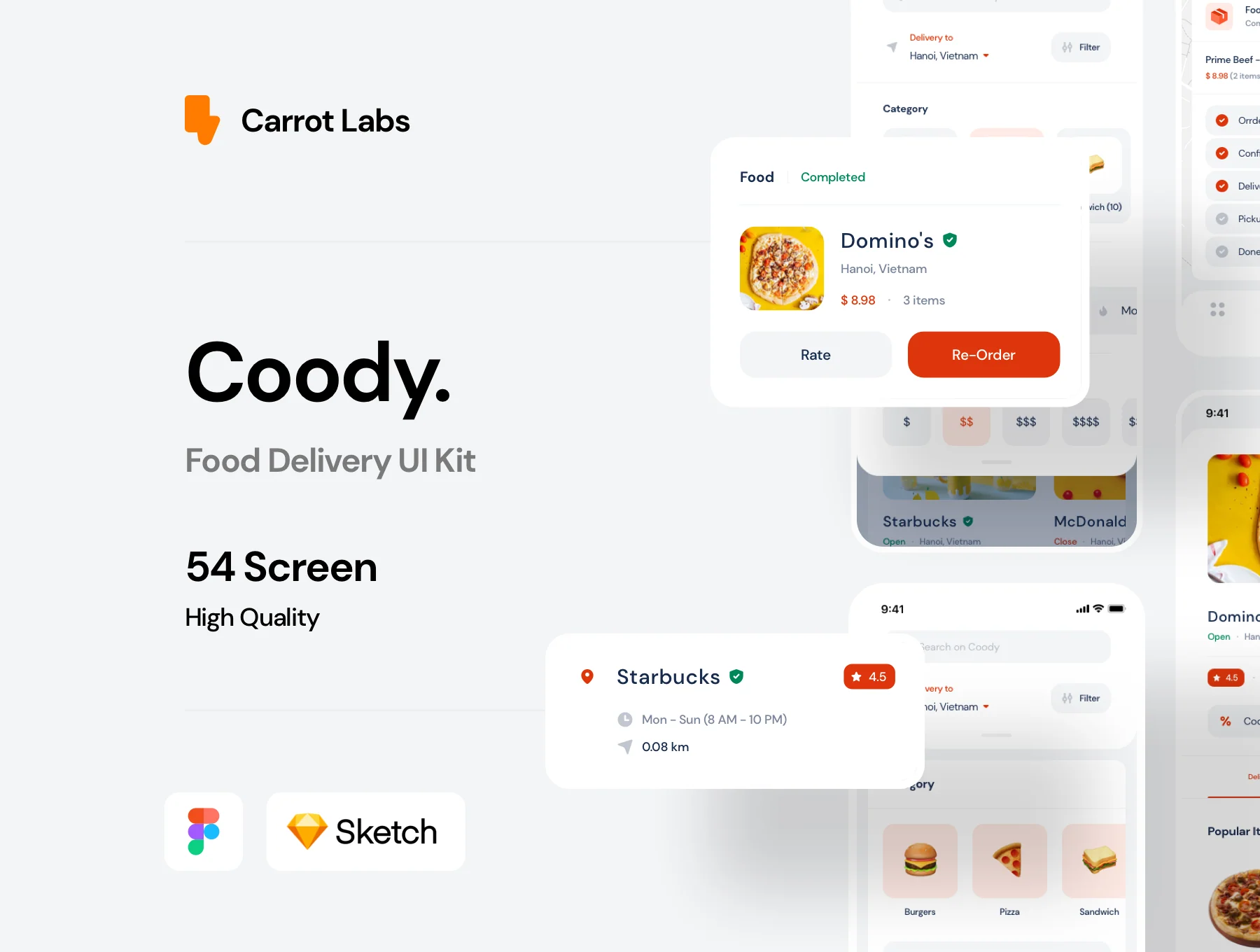 Coody Food iOS UI Kit
