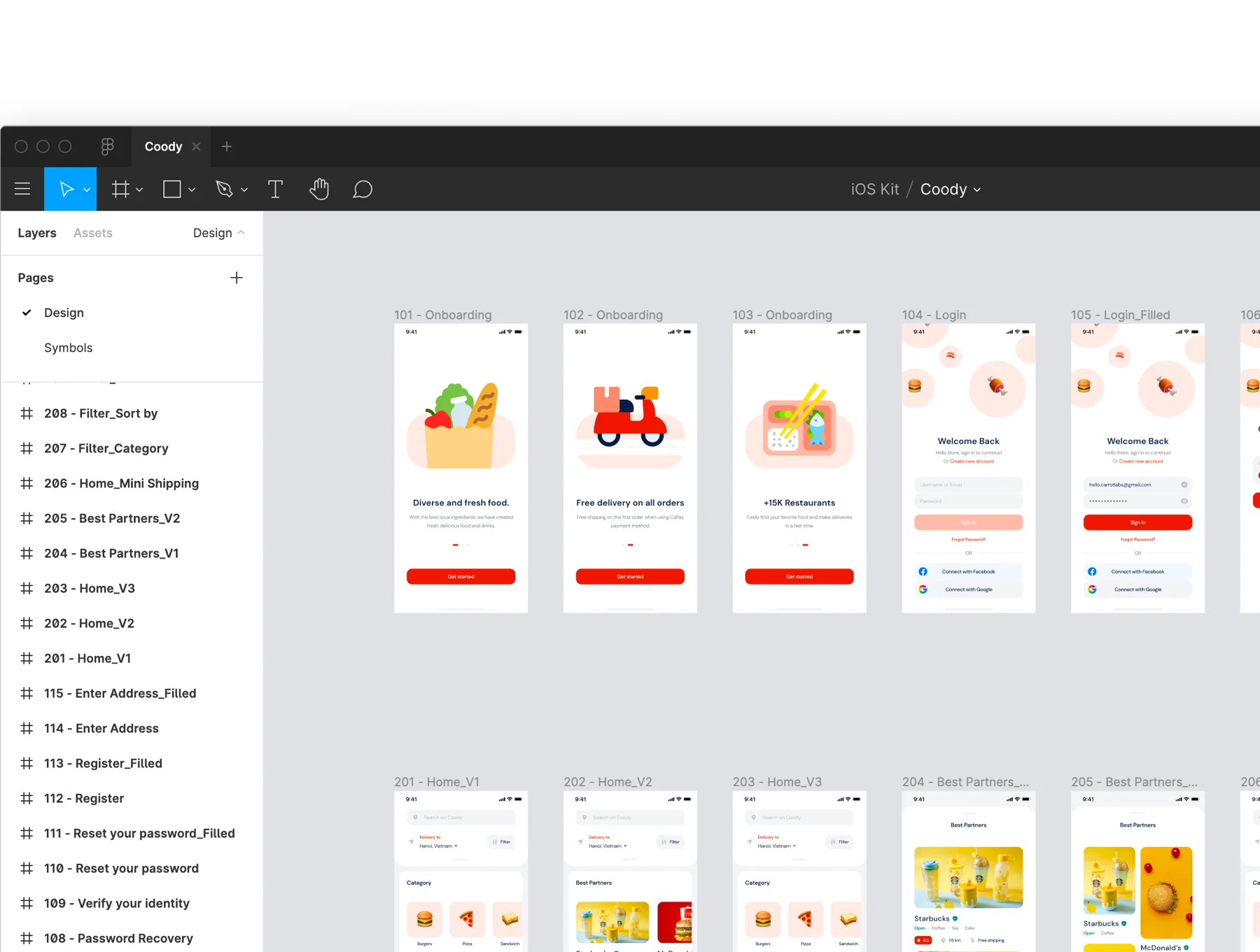 Coody Food iOS UI Kit 7