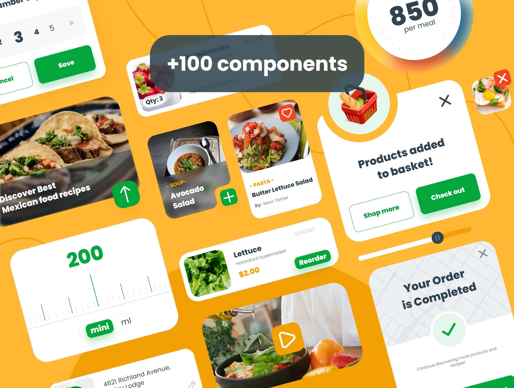 Cooki UI Kit design for Adobe XD 3