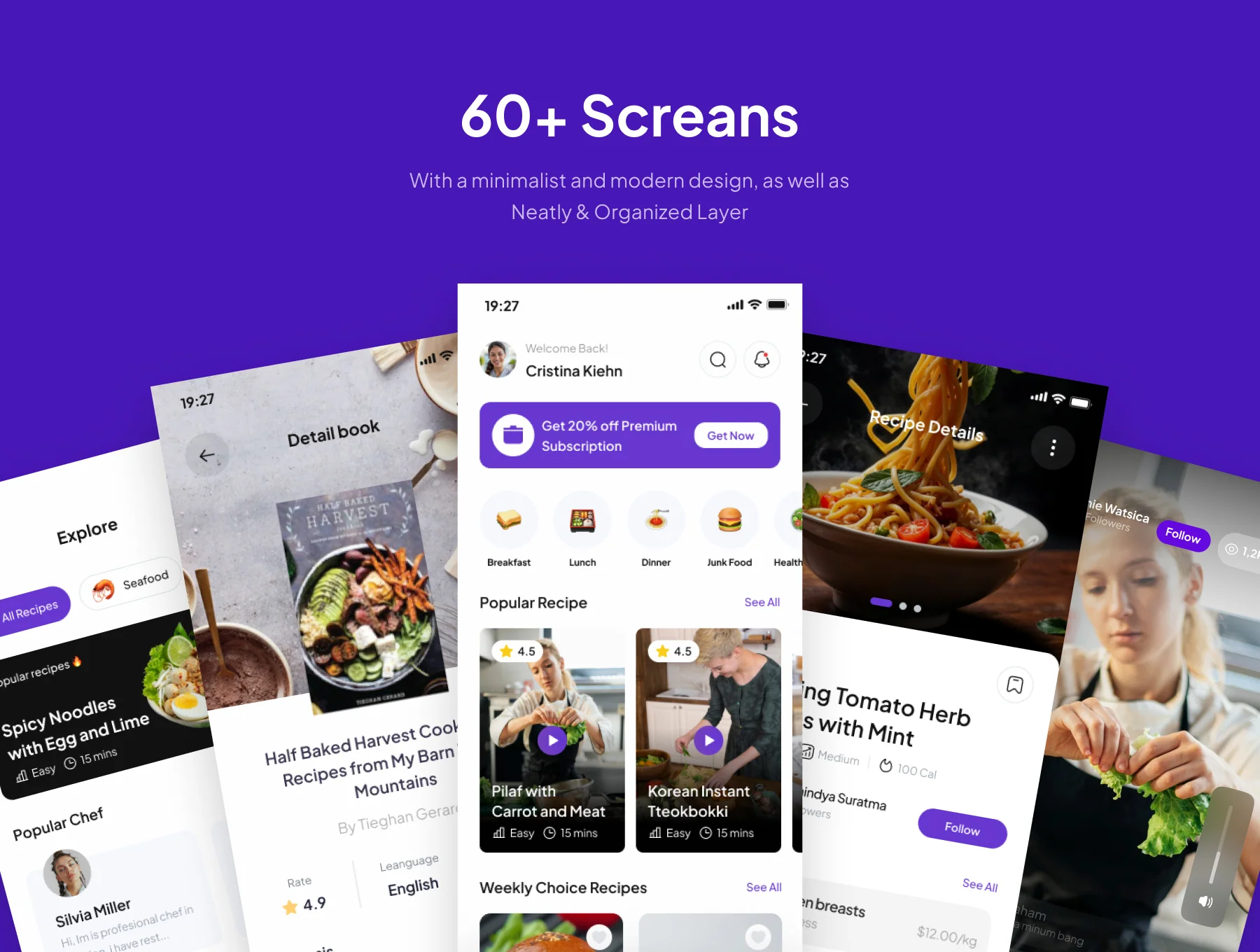 Cookify - Food Recipe Mobile App UI Kits 4