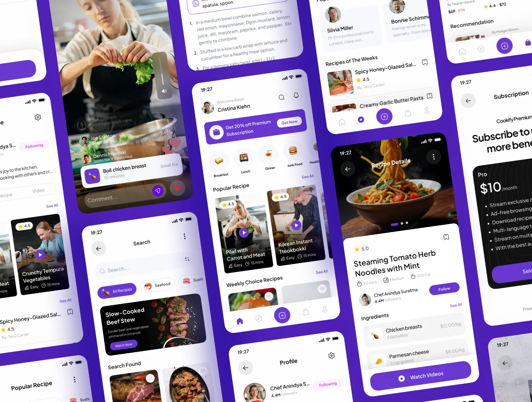 Cookify - Food Recipe Mobile App UI Kits 5