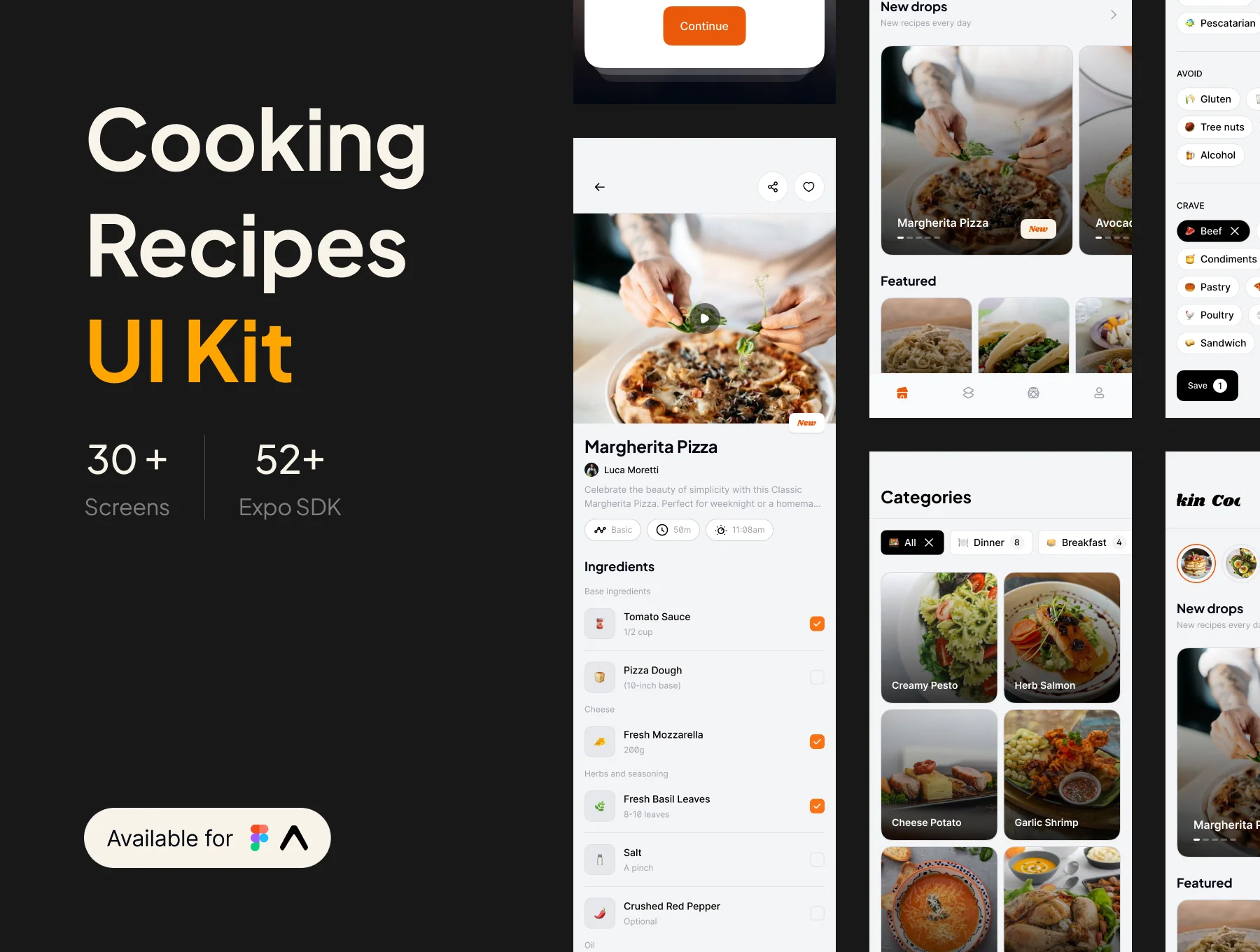 Bocadito - Cooking Recipes UI Kit