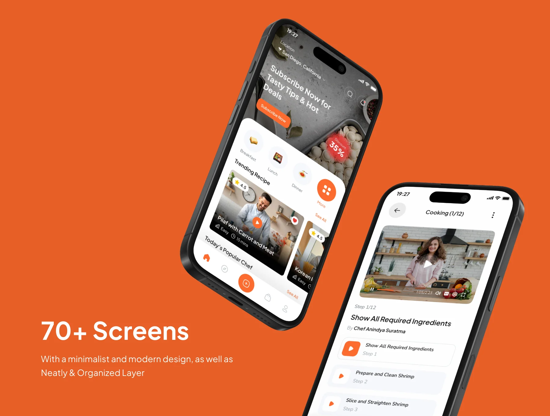 Cookin - Food Recipe App UI Kits 3