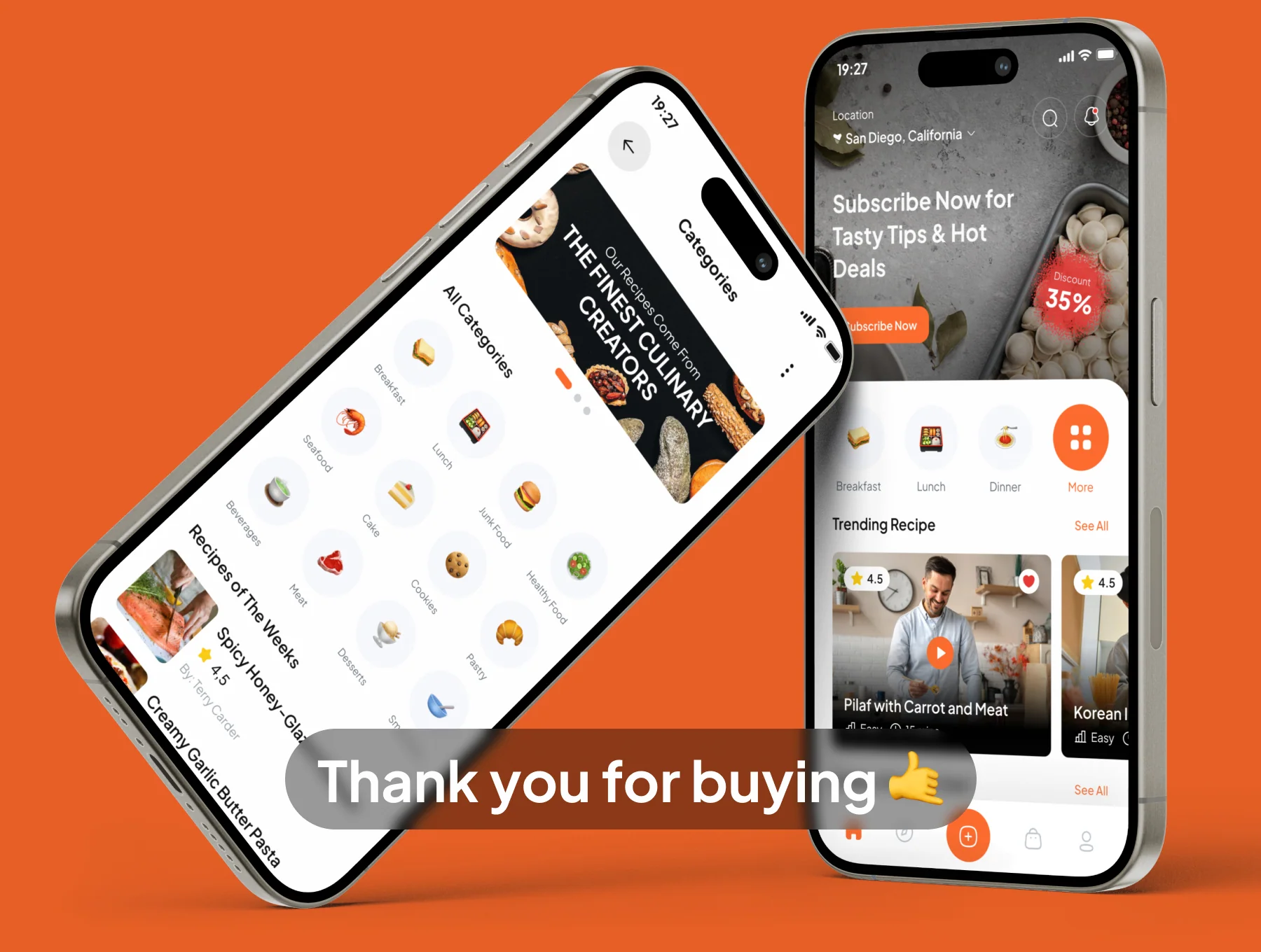 Cookin - Food Recipe App UI Kits 6