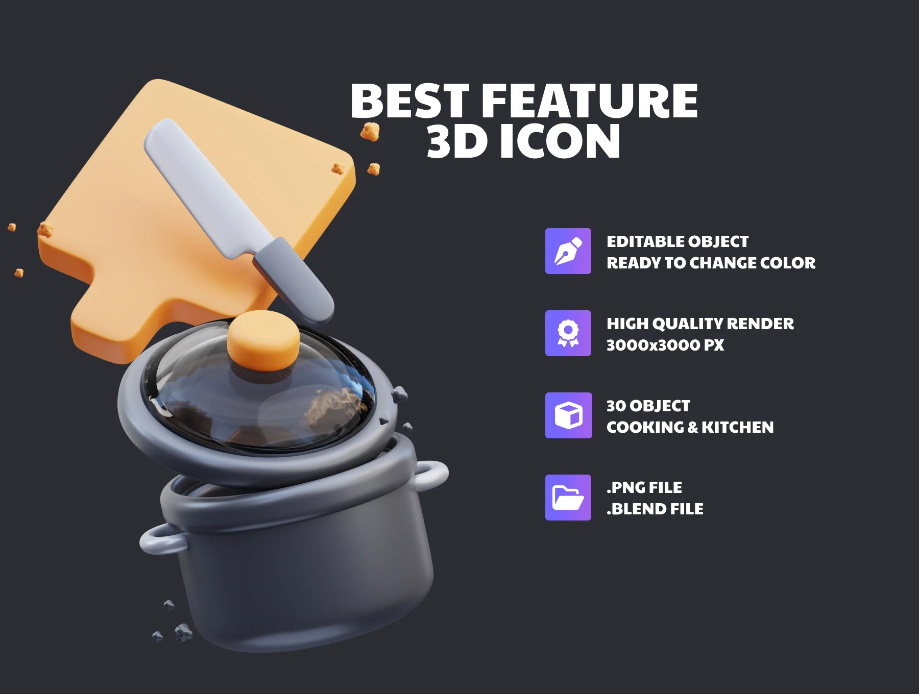 Cooking Time 3D Illustration 2