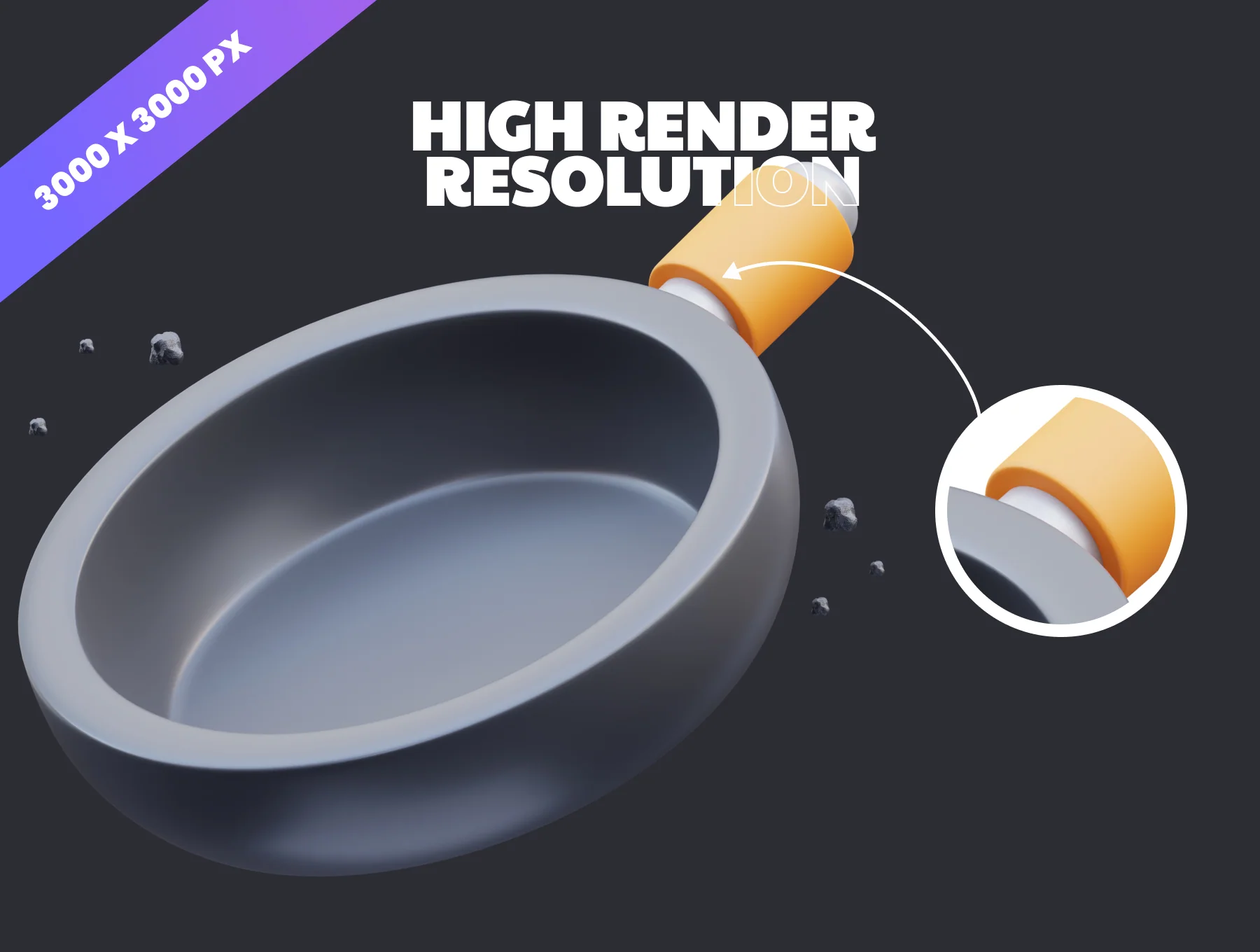 Cooking Time 3D Illustration 3