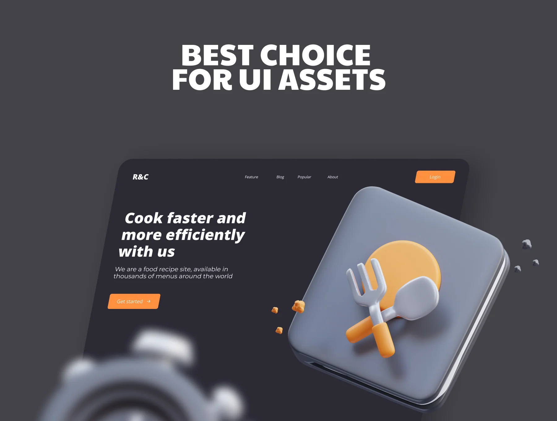 Cooking Time 3D Illustration 4
