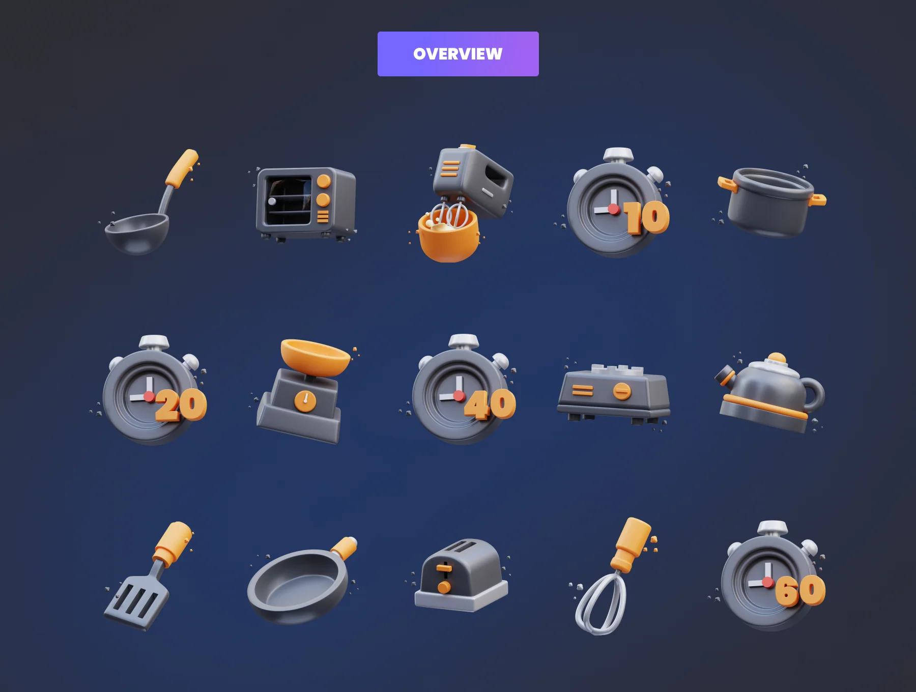 Cooking Time 3D Illustration 5