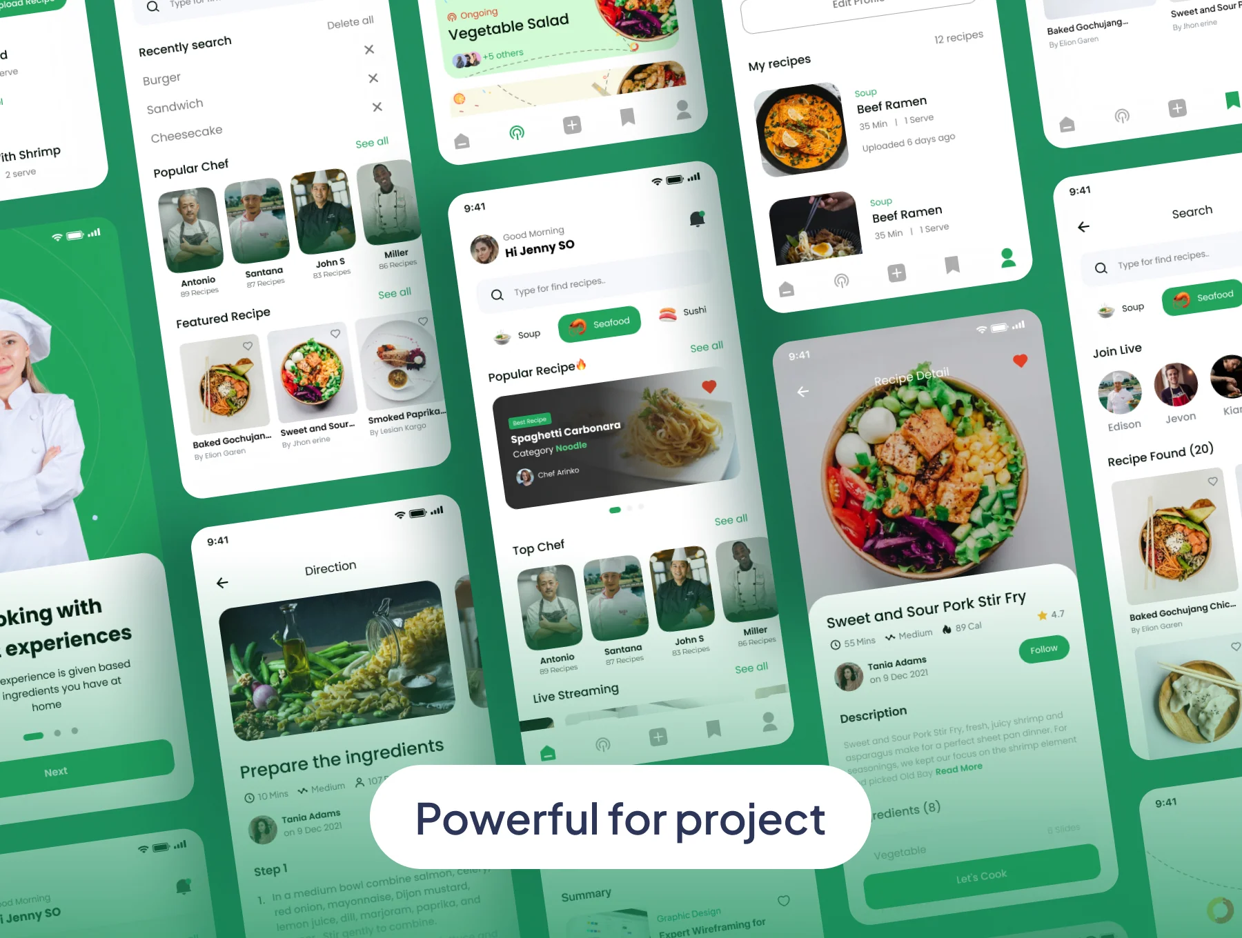 Cooklead - Food Recipe Apps IOS UI Kit 5