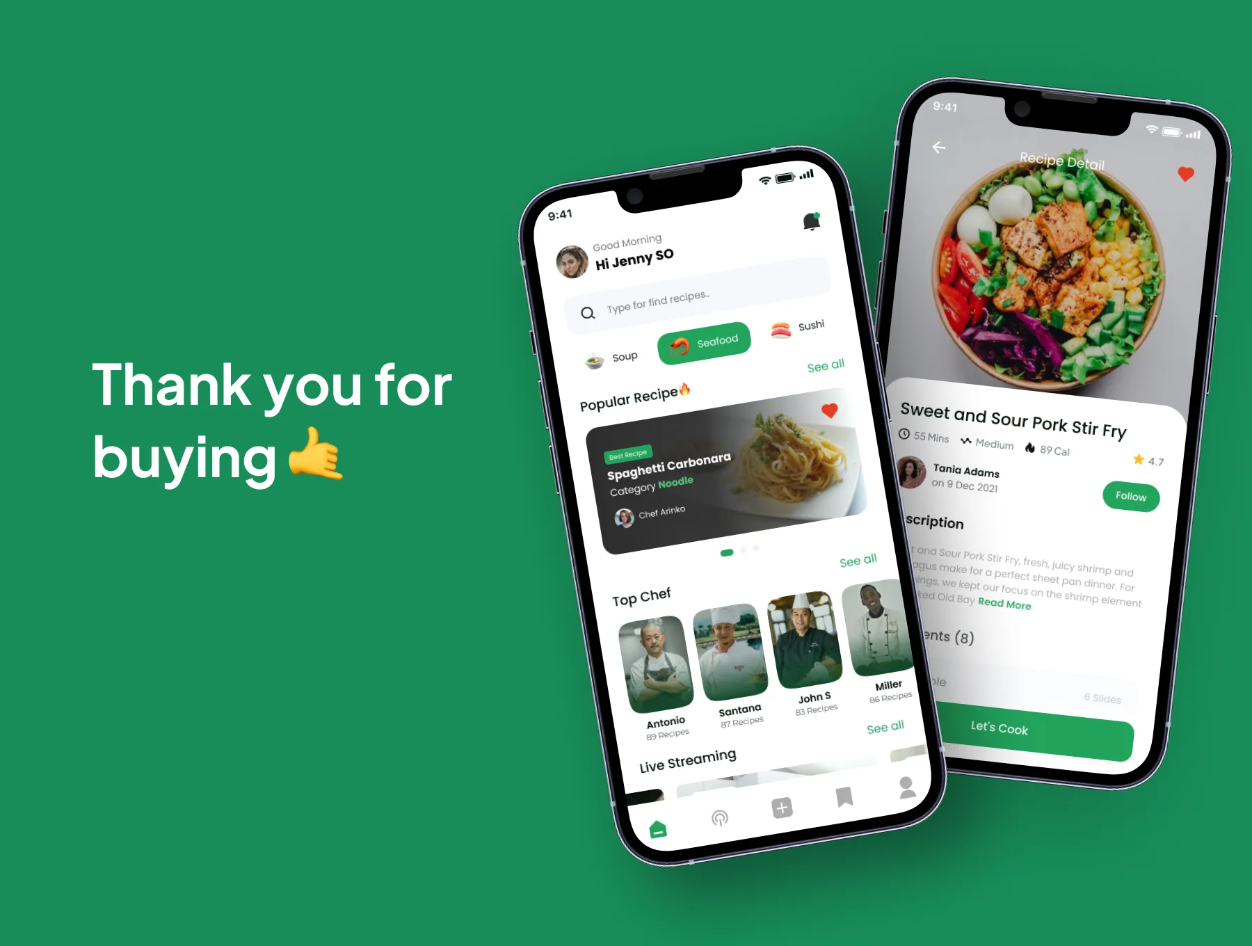 Cooklead - Food Recipe Apps IOS UI Kit 6
