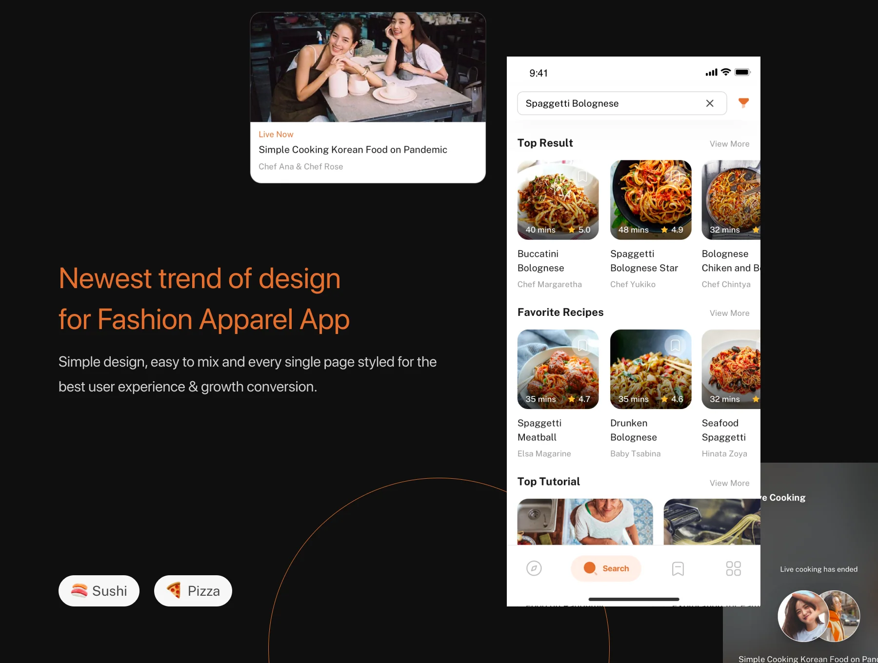 Cookly - Cooking Recipes App UI Kit 3
