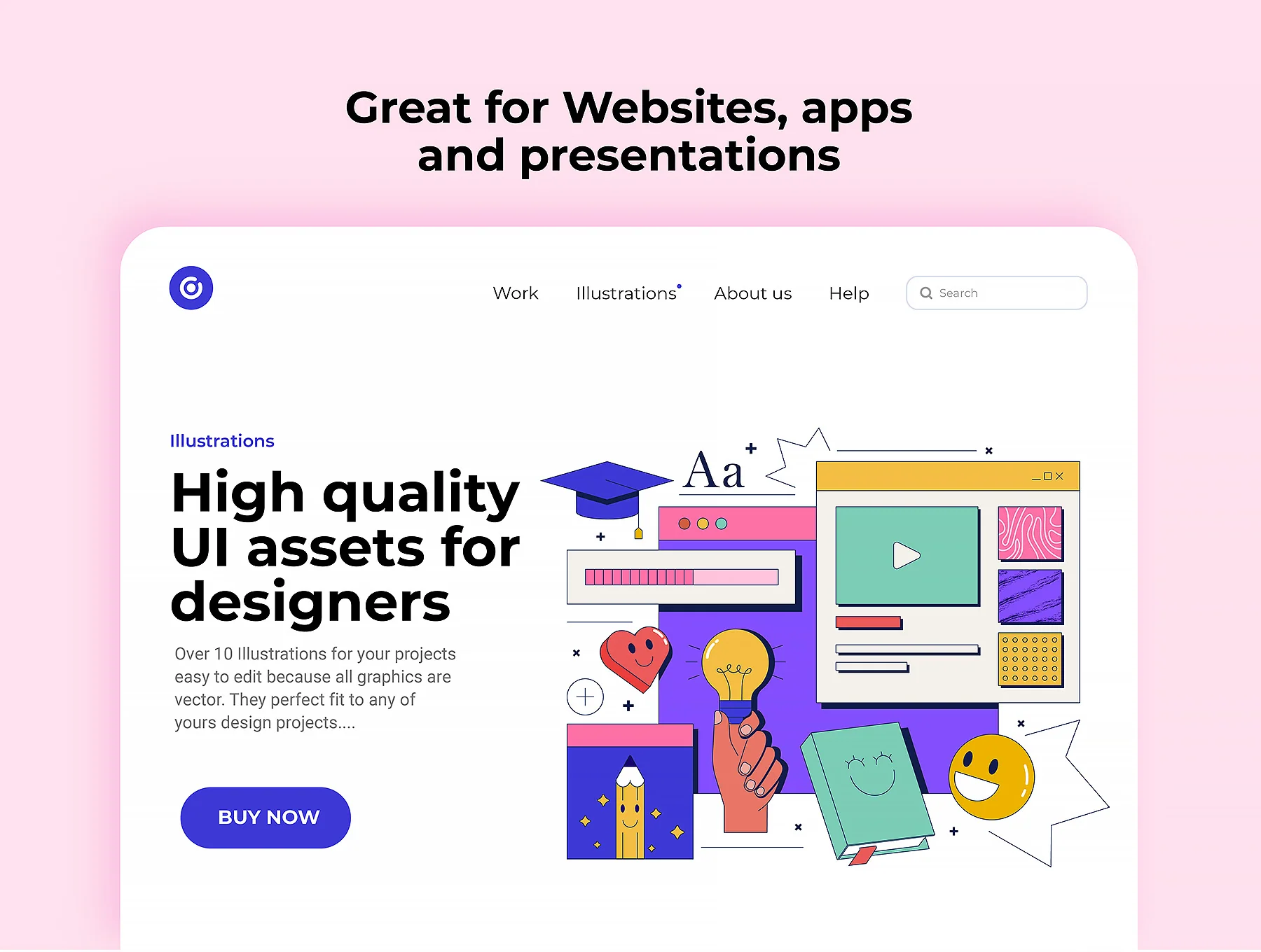 Cool Trendy UI Illustrations design 3