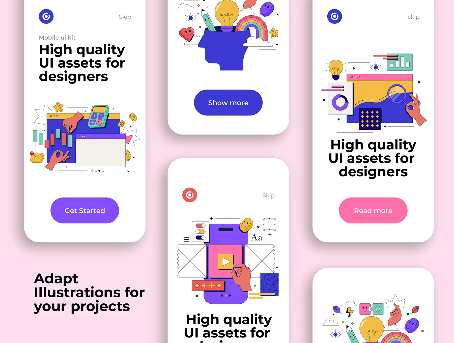 Cool Trendy UI Illustrations design 4