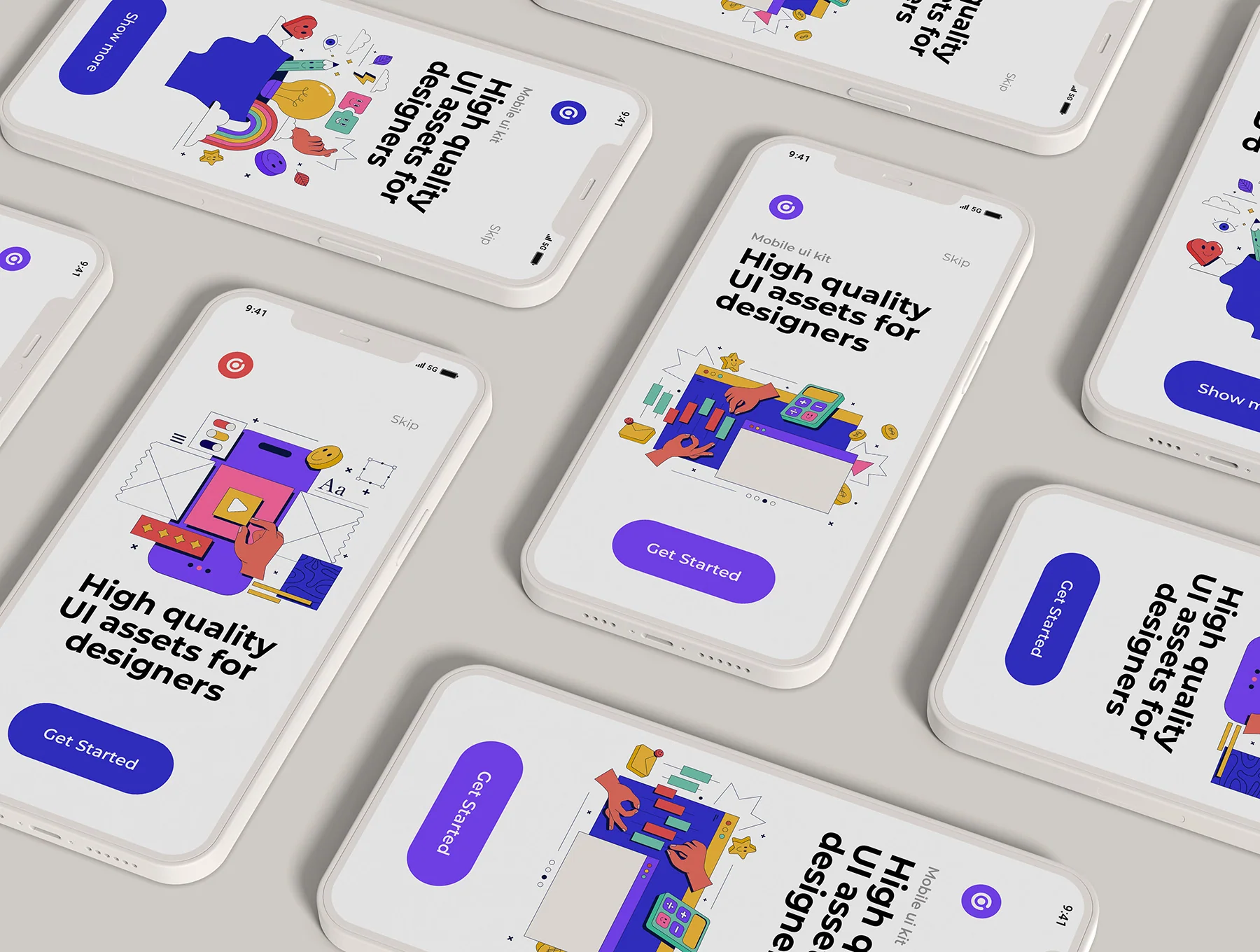 Cool Trendy UI Illustrations design 6