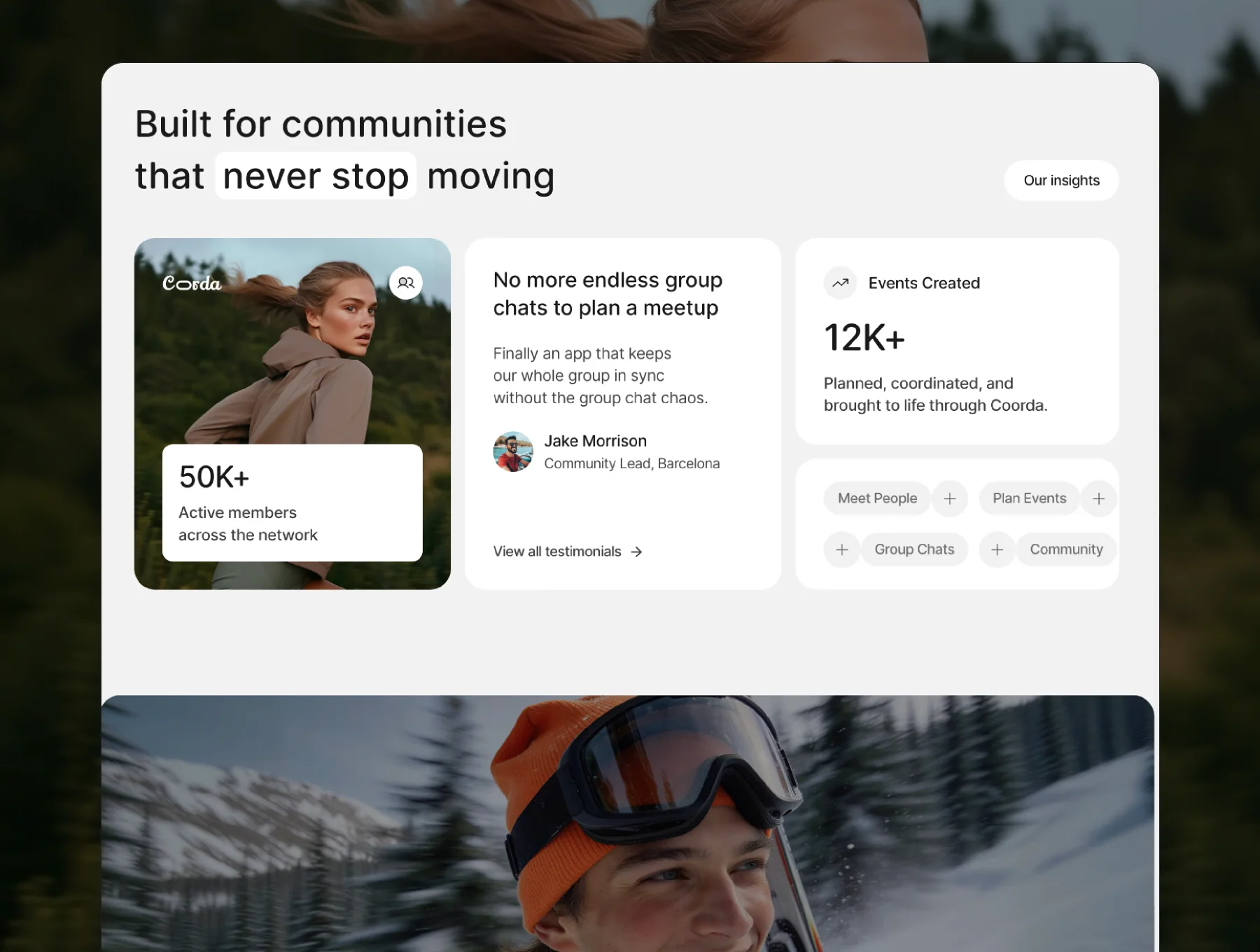 Coorda — Community & Social App Template 2