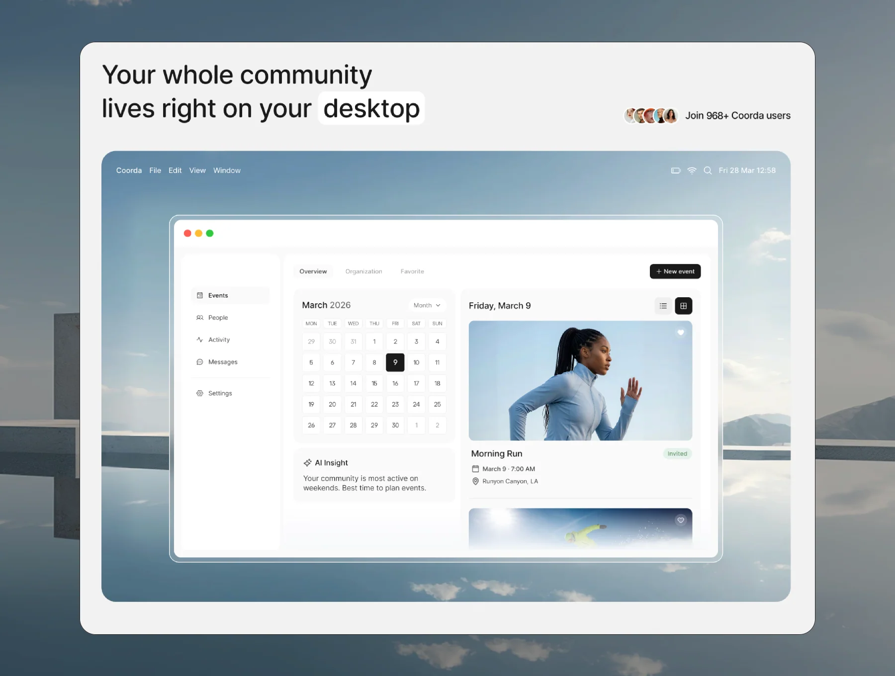 Coorda — Community & Social App Template 3