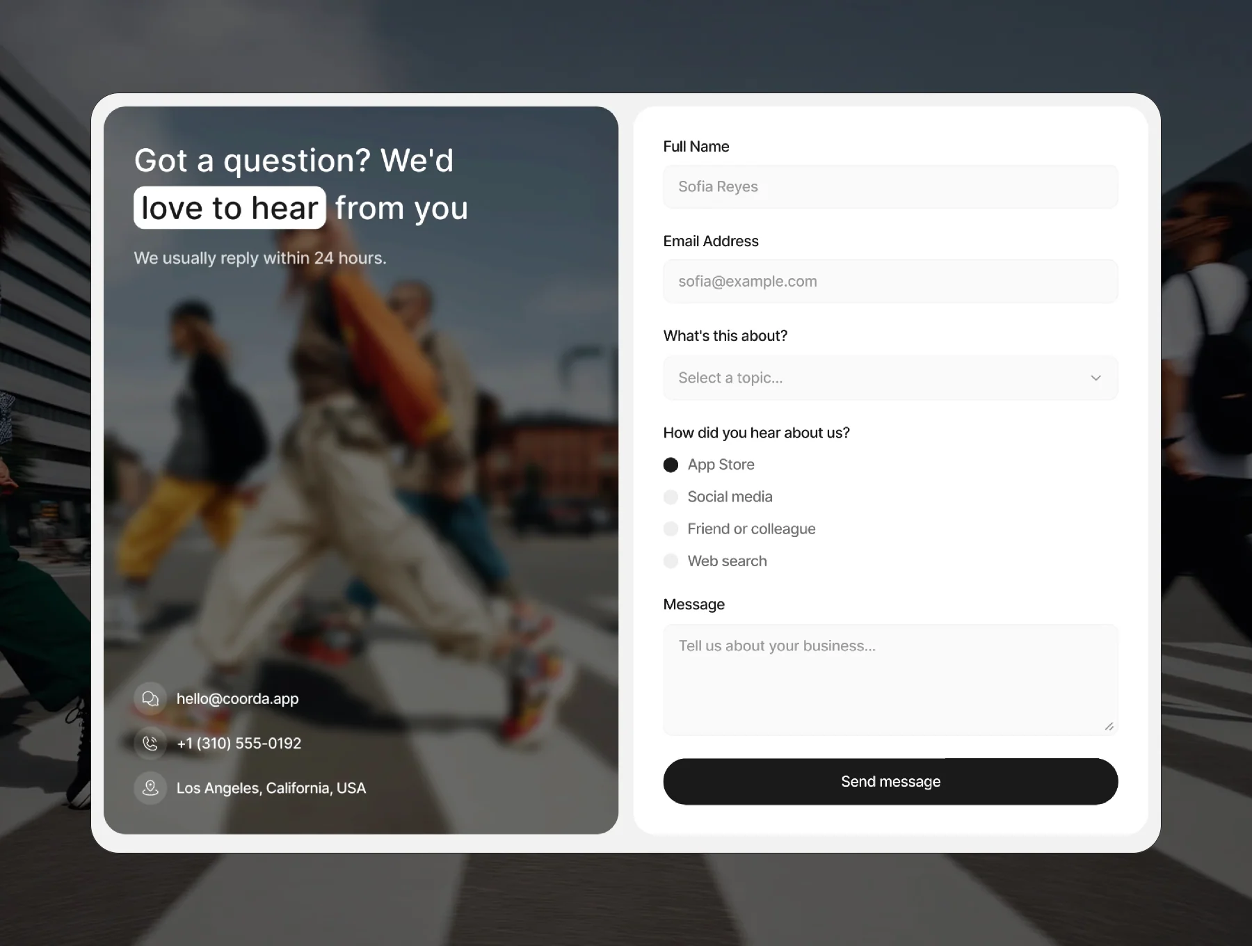 Coorda — Community & Social App Template 5