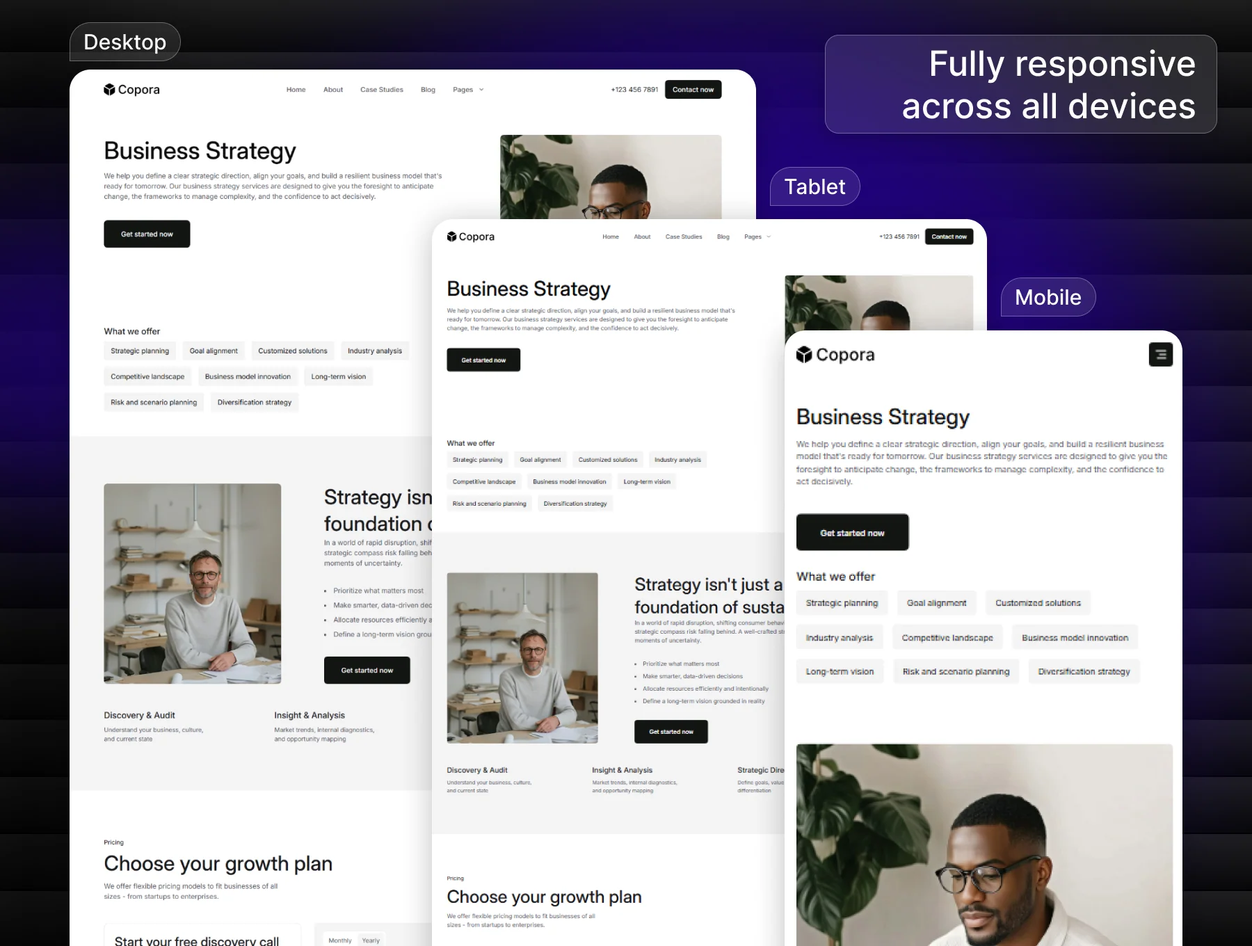 Copora - Tailwind CSS Business Consulting & Corporate Website 2