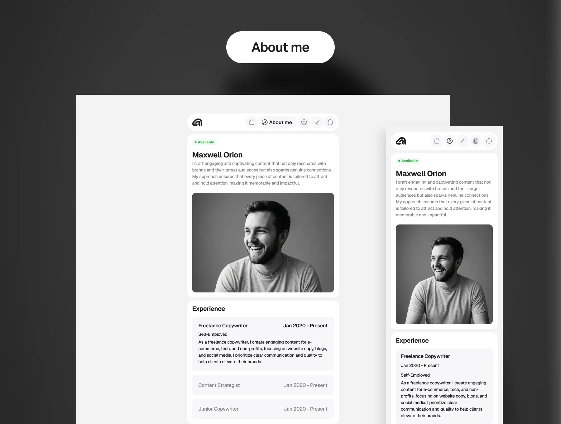 Copycrest - Copywriter Portfolio Website Template 3
