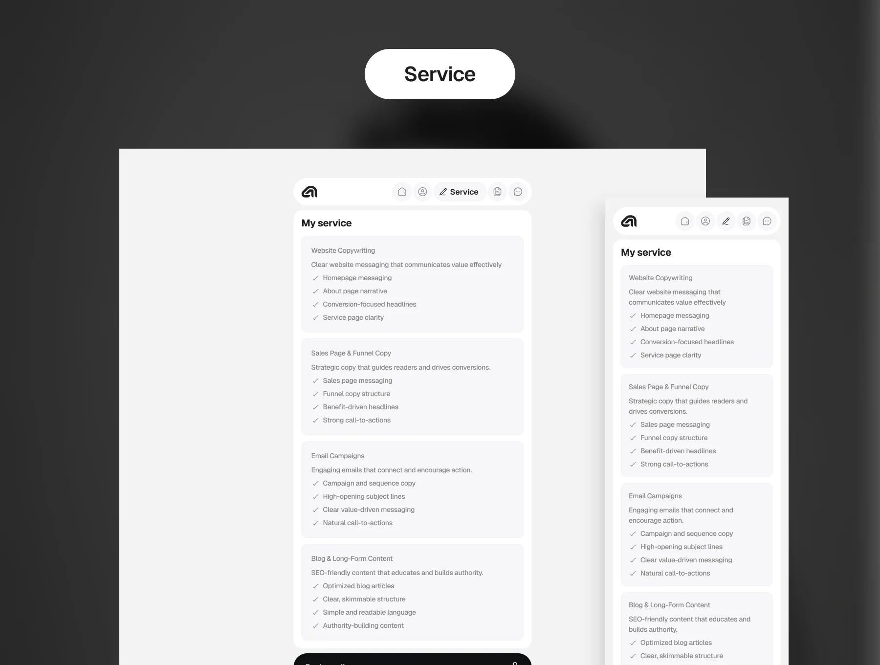 Copycrest - Copywriter Portfolio Website Template 5