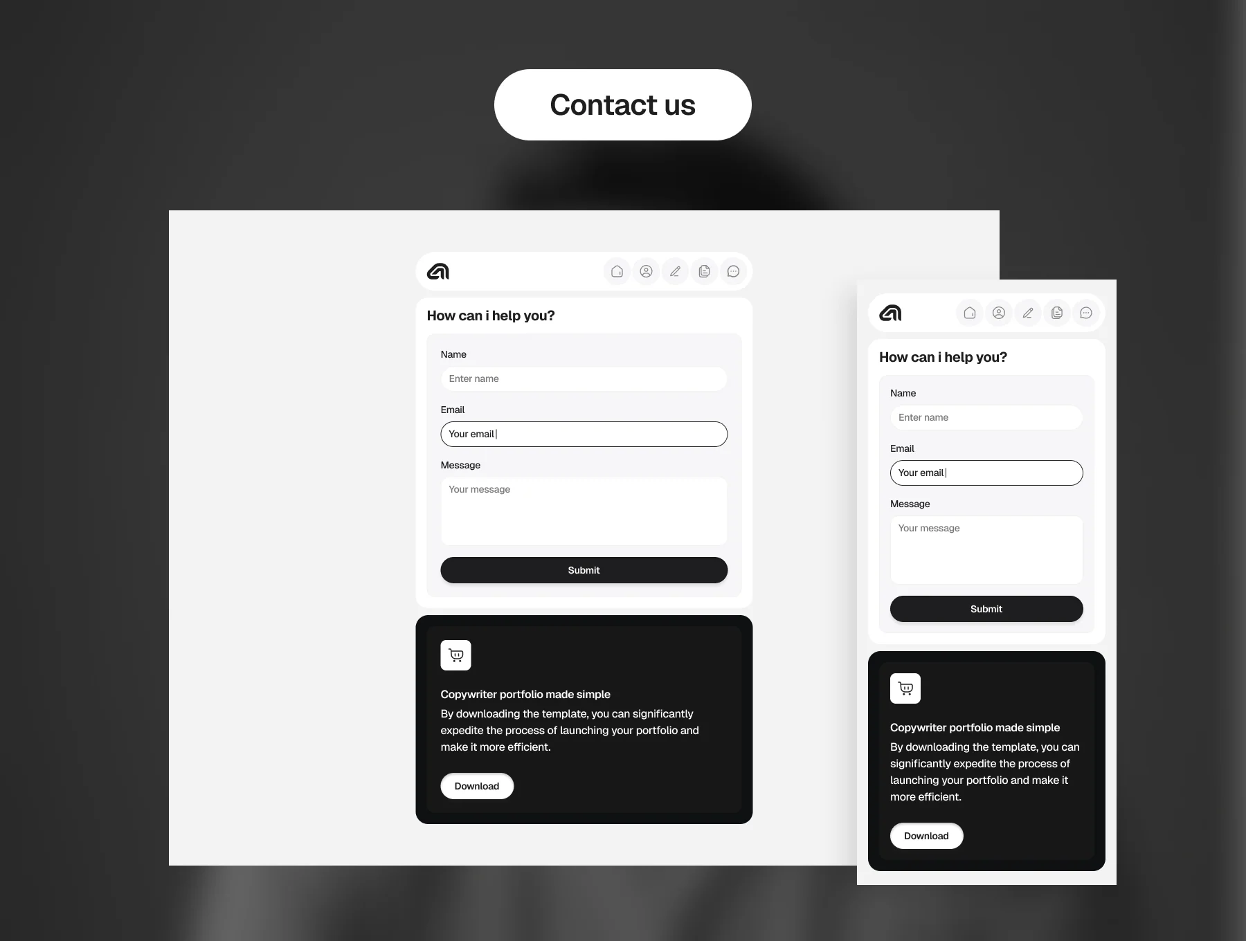 Copycrest - Copywriter Portfolio Website Template 7