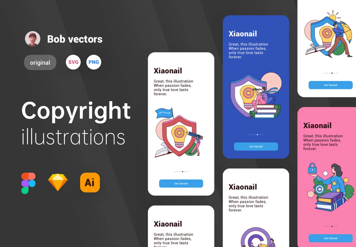Copyright Class Illustrator Vector Character Guide Page