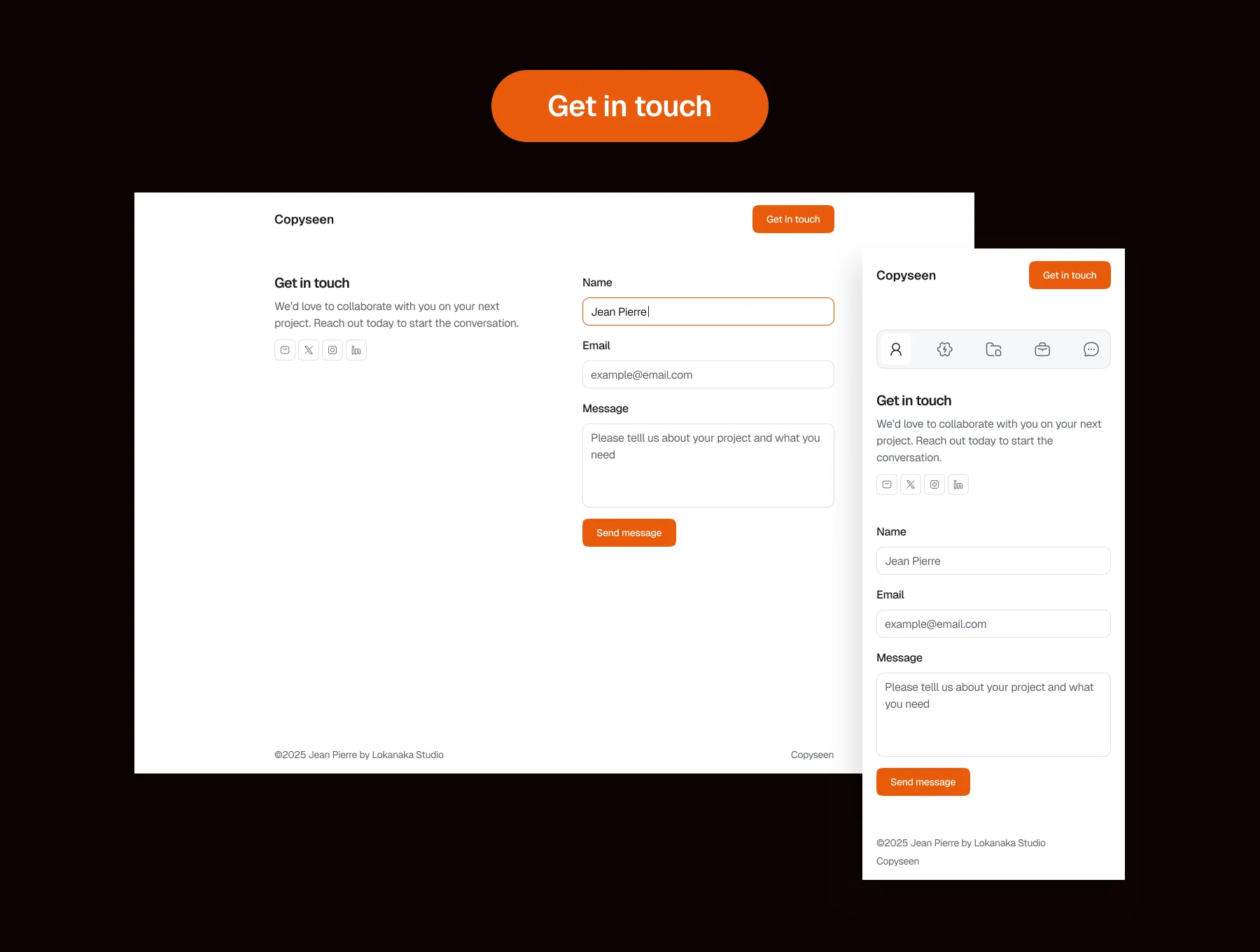Copyseen  - Copywriter Portfolio Website Template 7