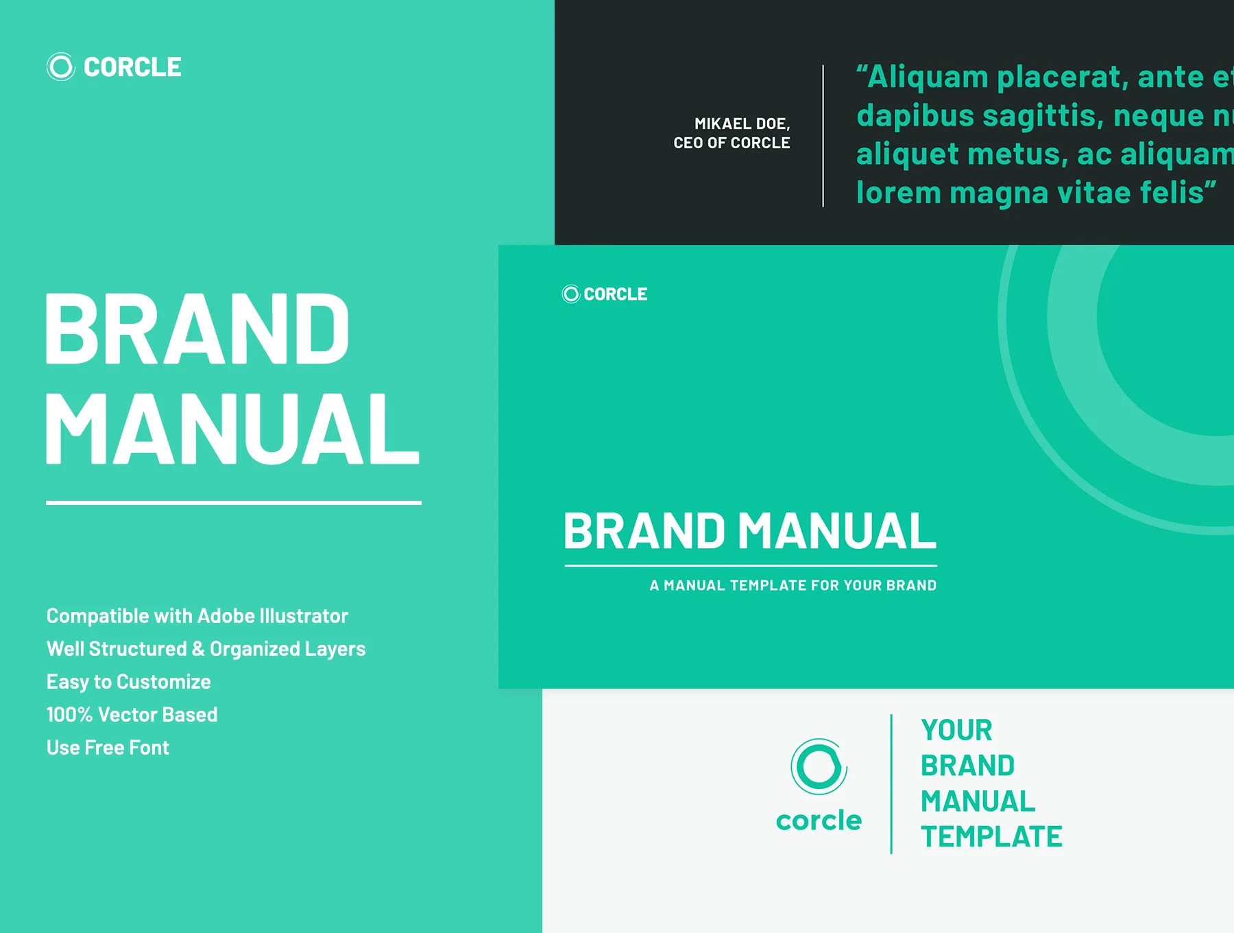Corcle - Brand Manual Template