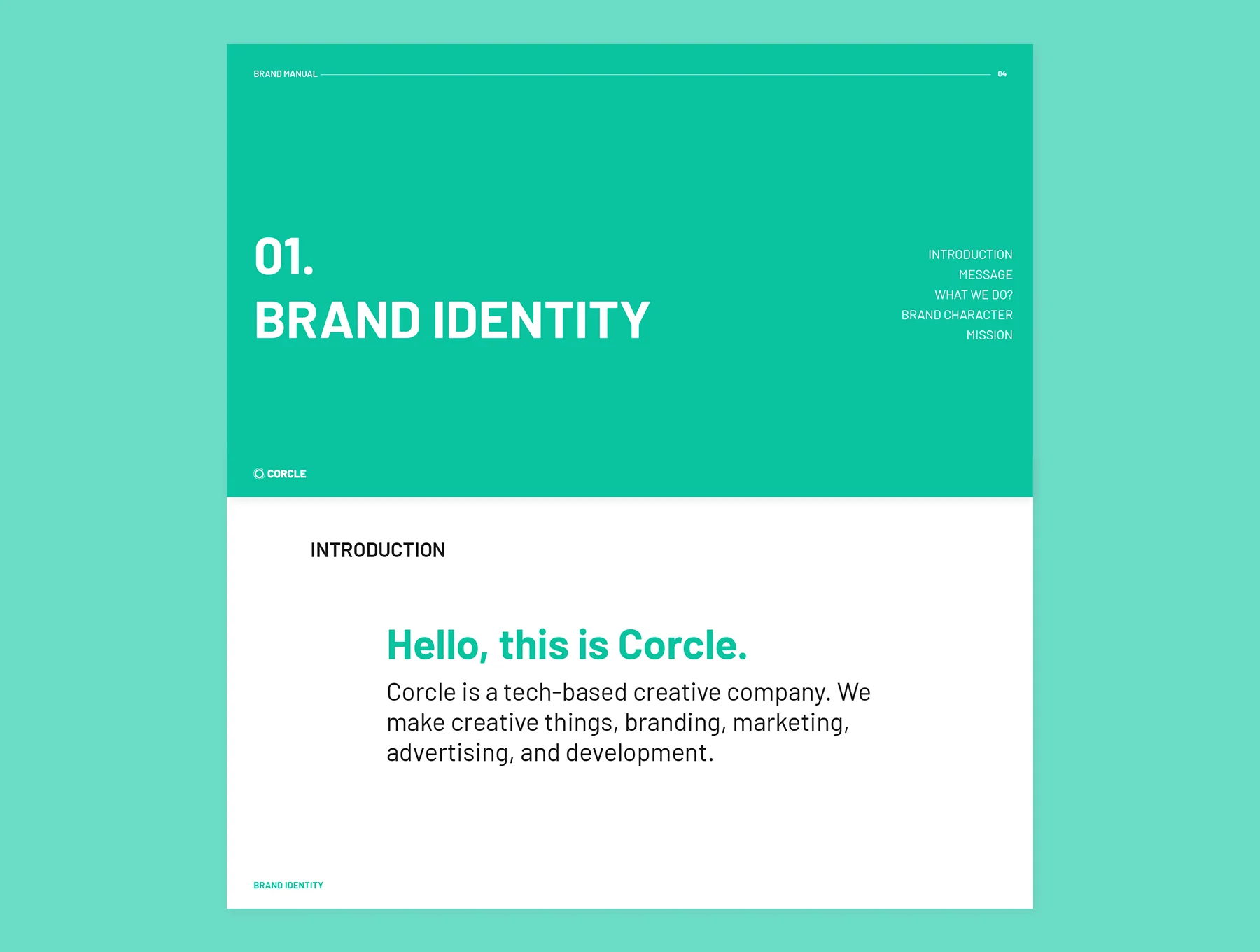 Corcle - Brand Manual Template 2