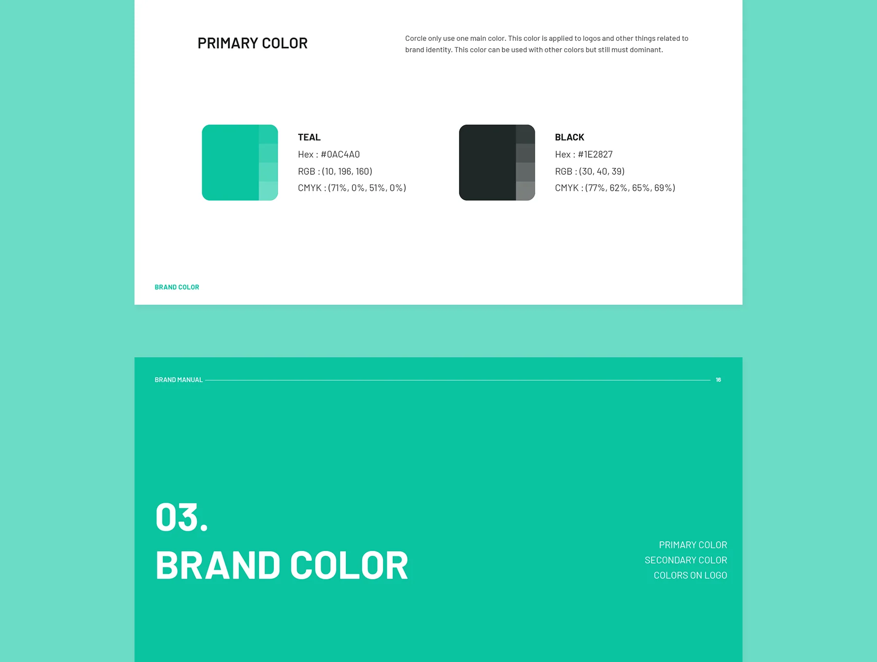 Corcle - Brand Manual Template 4