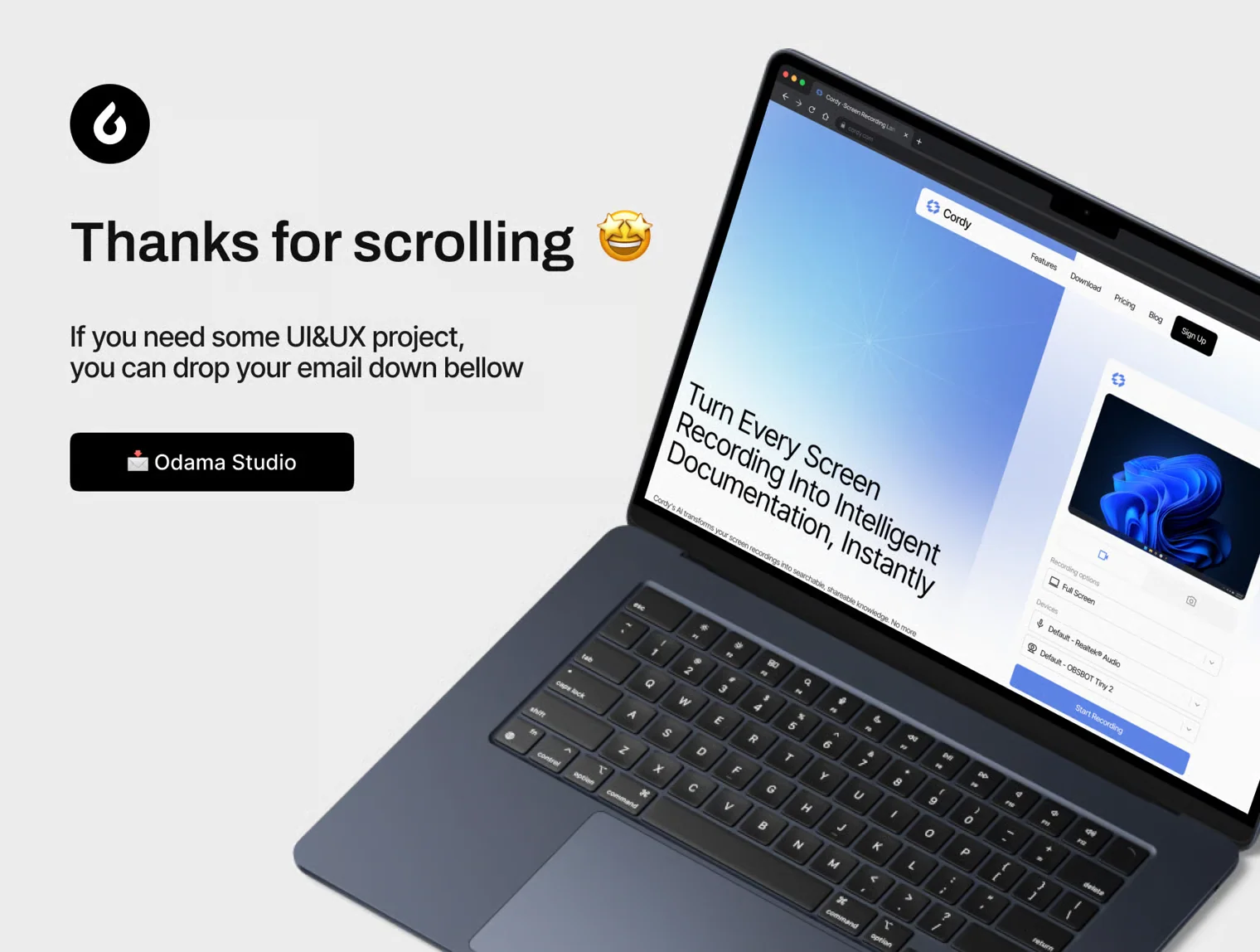 Cordy - Screen Recording Landing Page 6