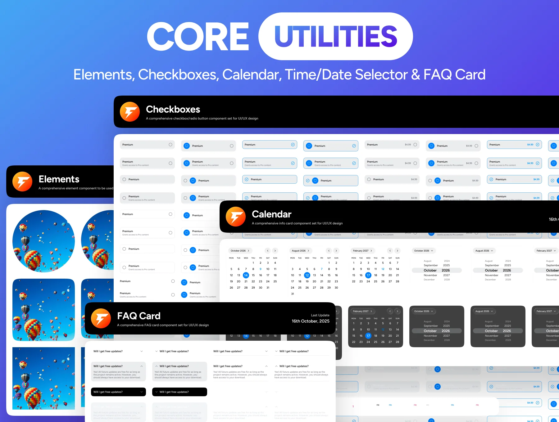 Core UI 17 Pro | iPhone 17 Pro Mobile UI Kit Design System with Liquid Glass 5