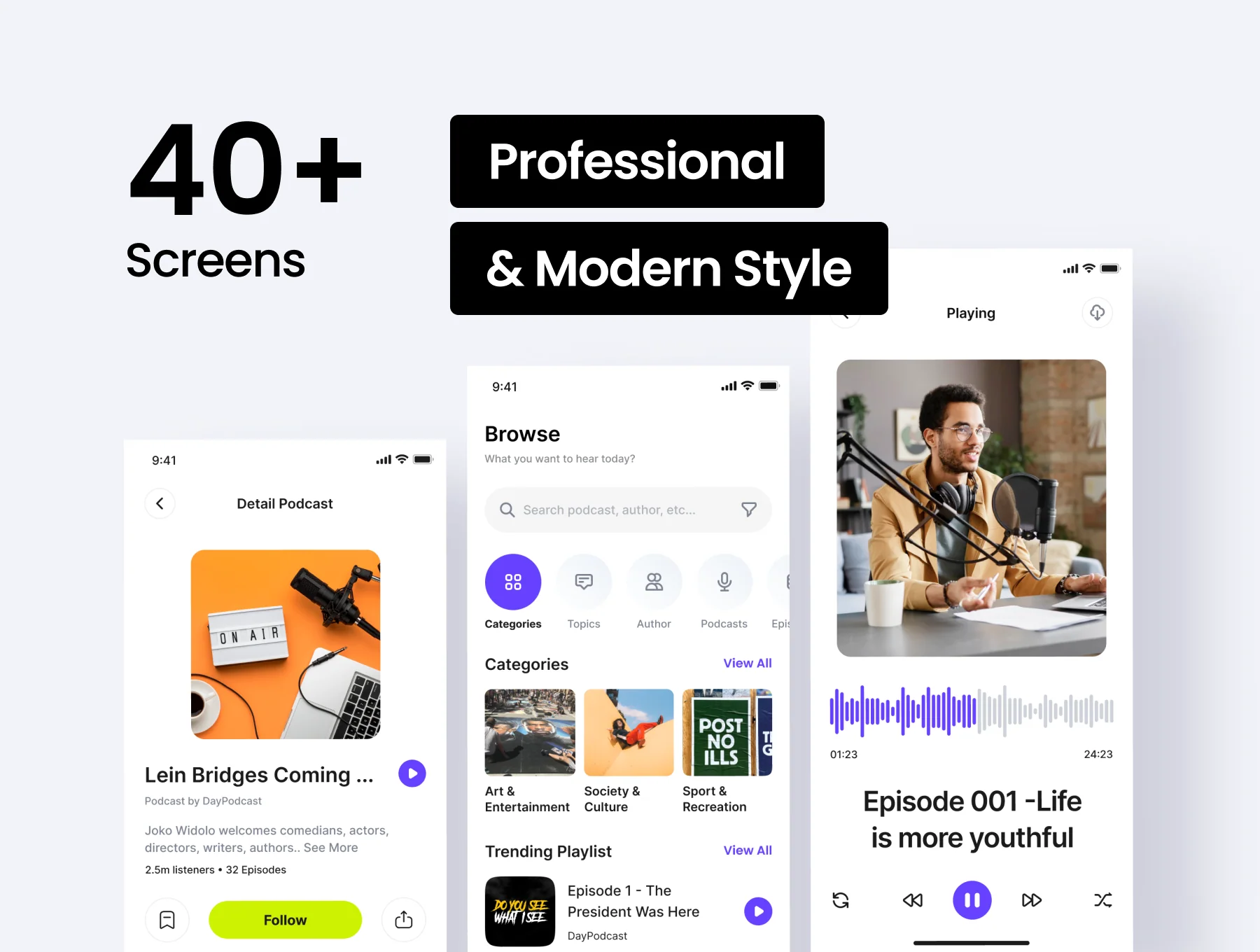 Corecast - Podcast App UI Kit 2