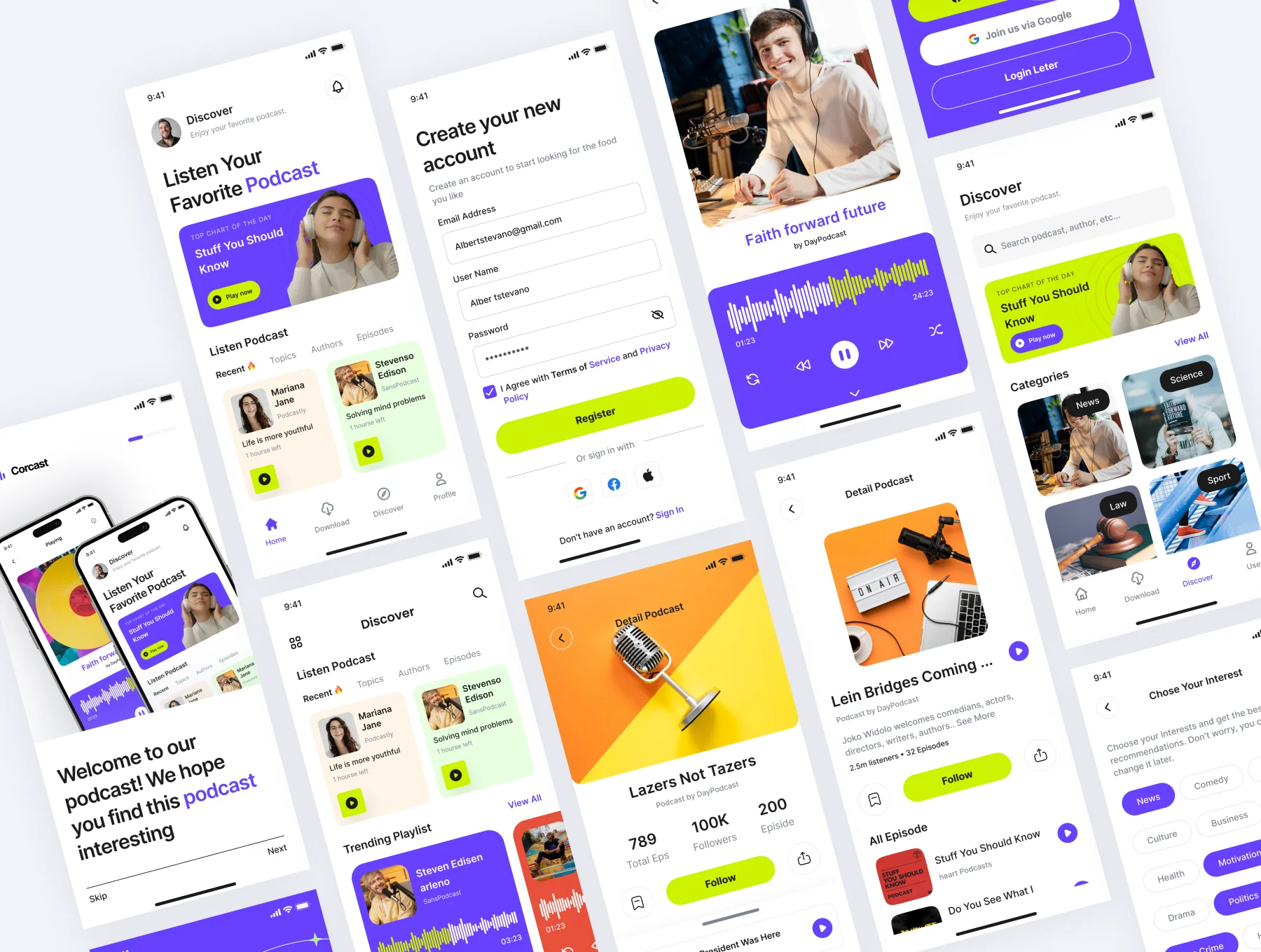 Corecast - Podcast App UI Kit 5