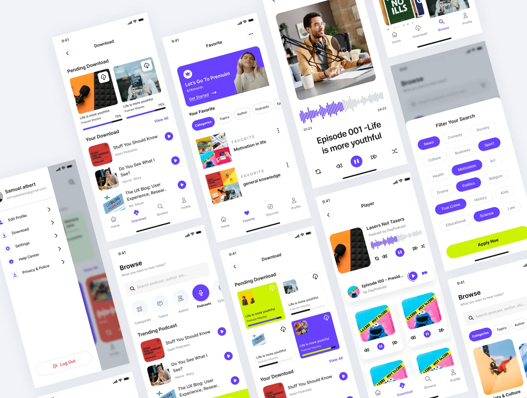 Corecast - Podcast App UI Kit 6