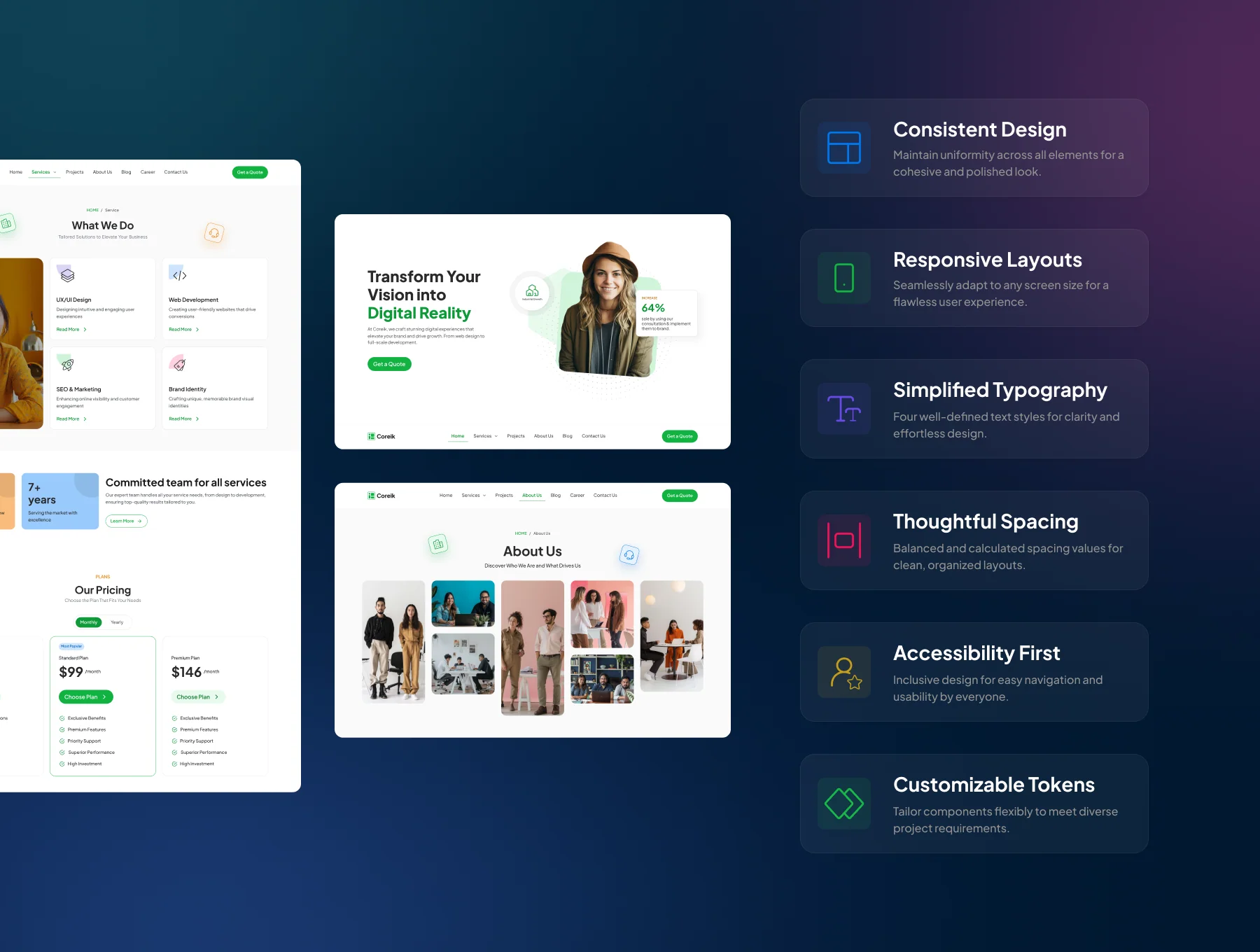 Coreik Digital Agency Website Template 4