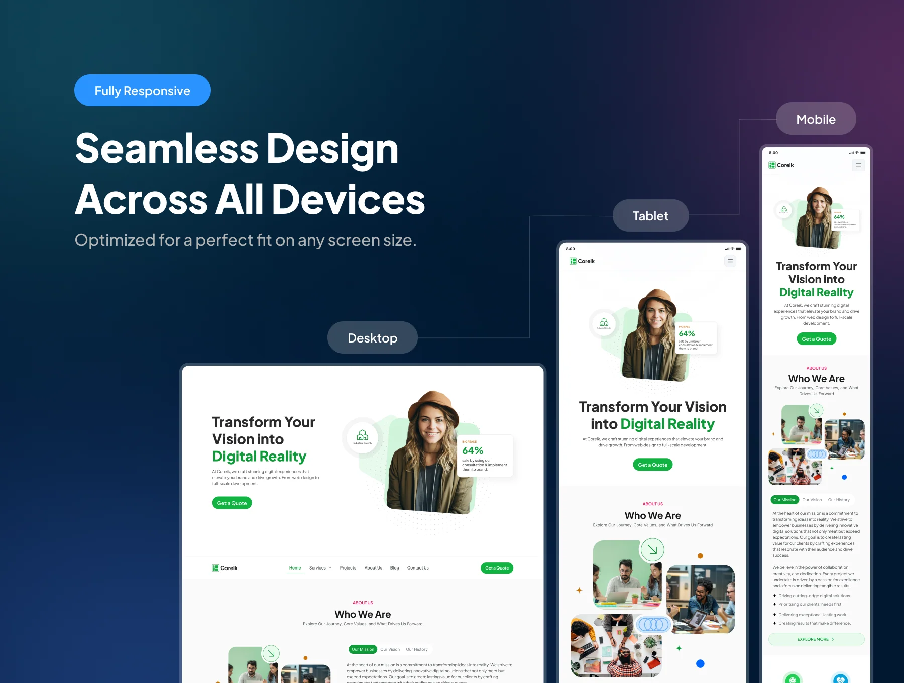 Coreik Digital Agency Website Template 5