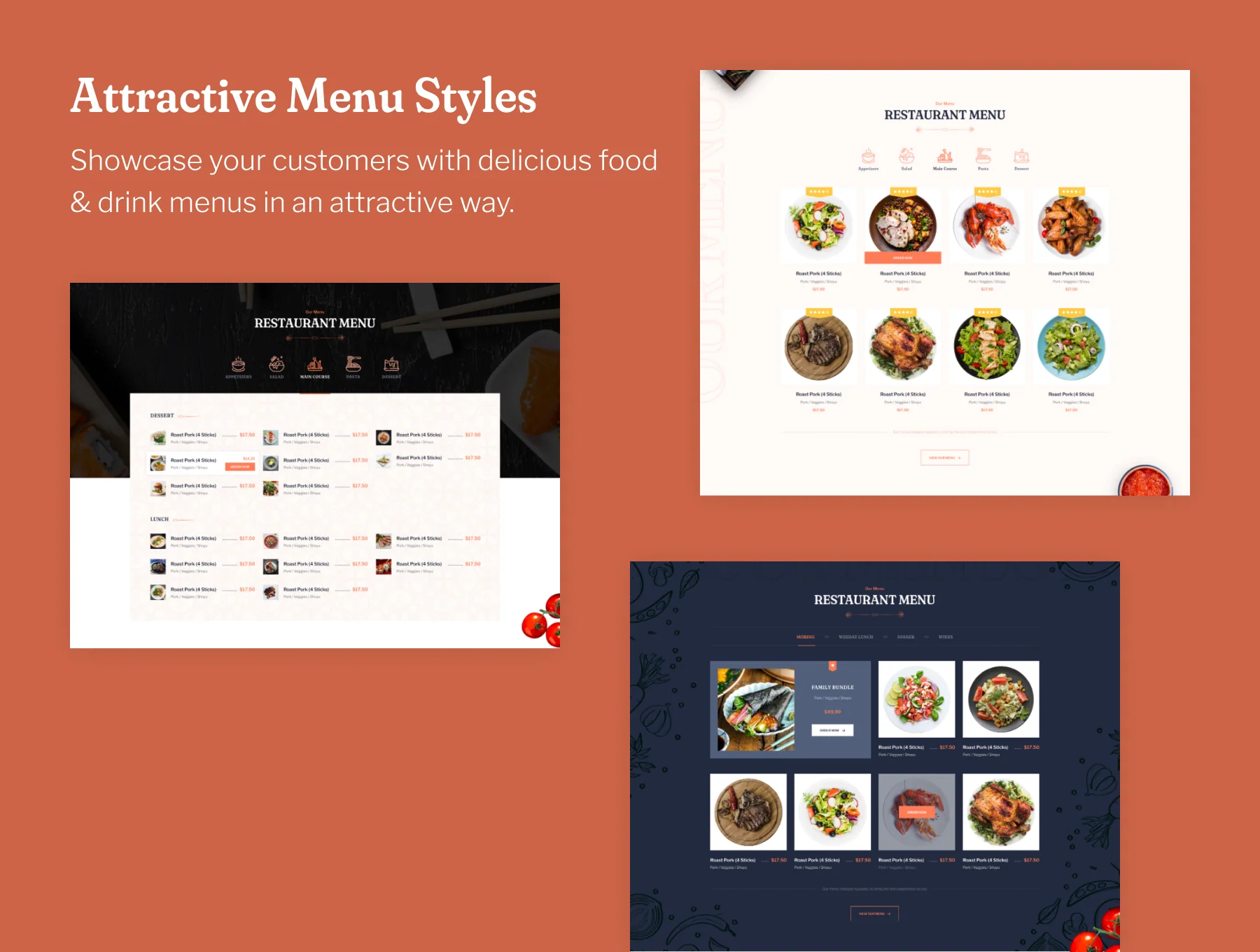 Cornert Restaurant Theme UI Kit 3