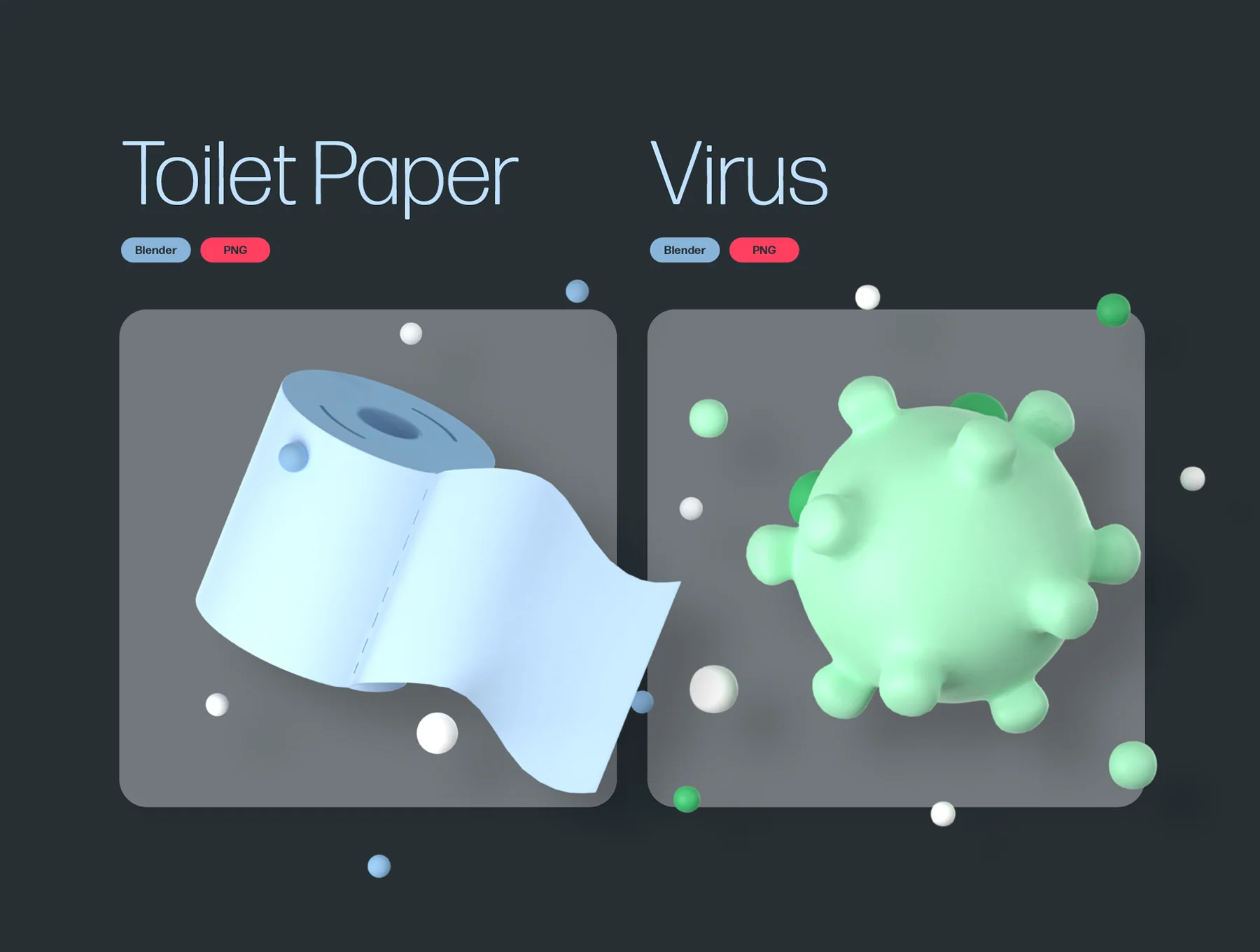Coronavirus 3D Pack 3